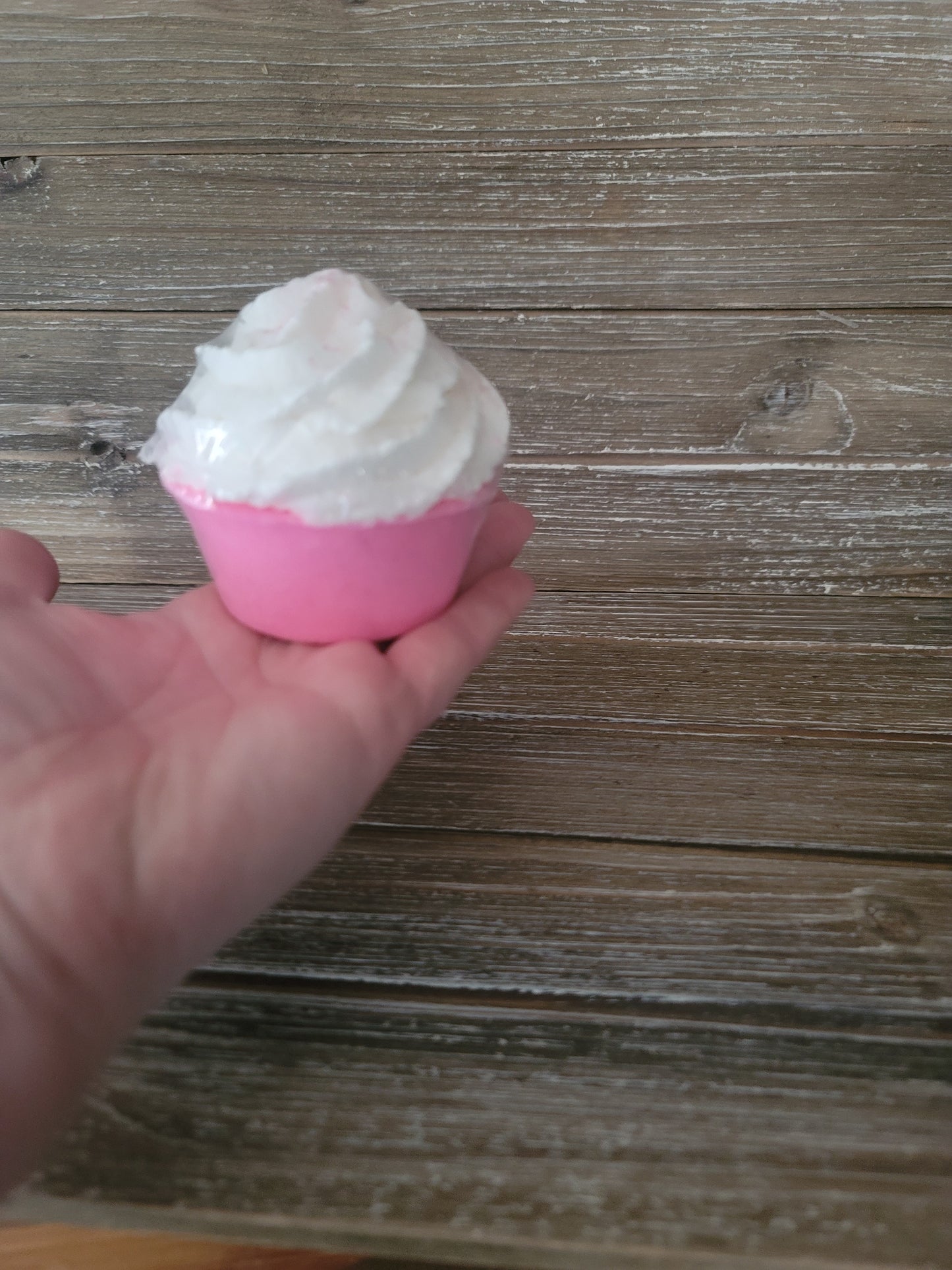 Strawberry Milkshake Cupcake Bath Bomb- 5oz