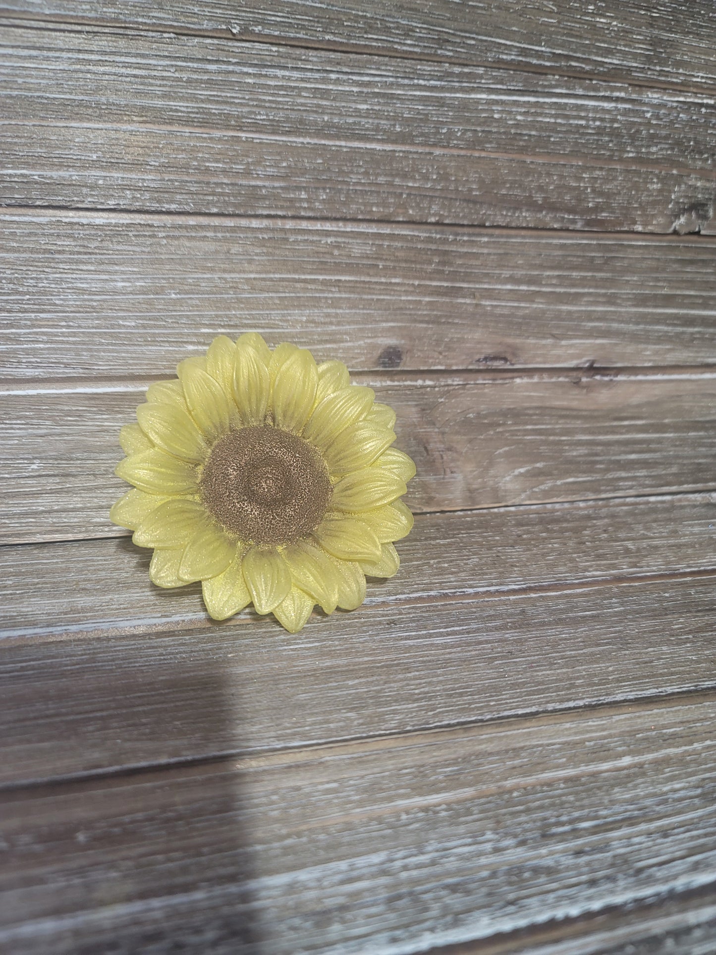 Yellow Sunflower, Individual Soap Flower, 1.5oz