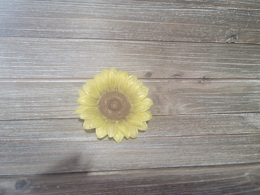Yellow Sunflower, Individual Soap Flower, 1.5oz