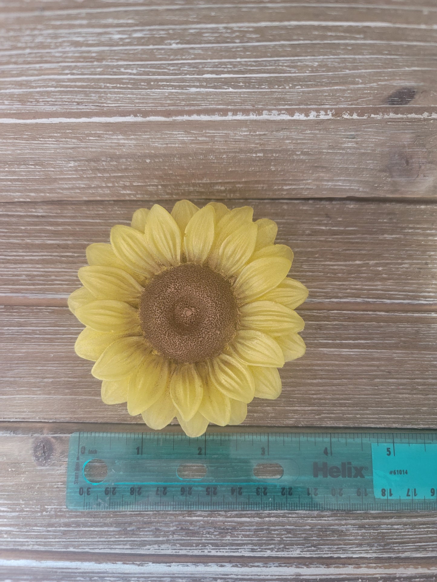 Yellow Sunflower, Individual Soap Flower, 1.5oz