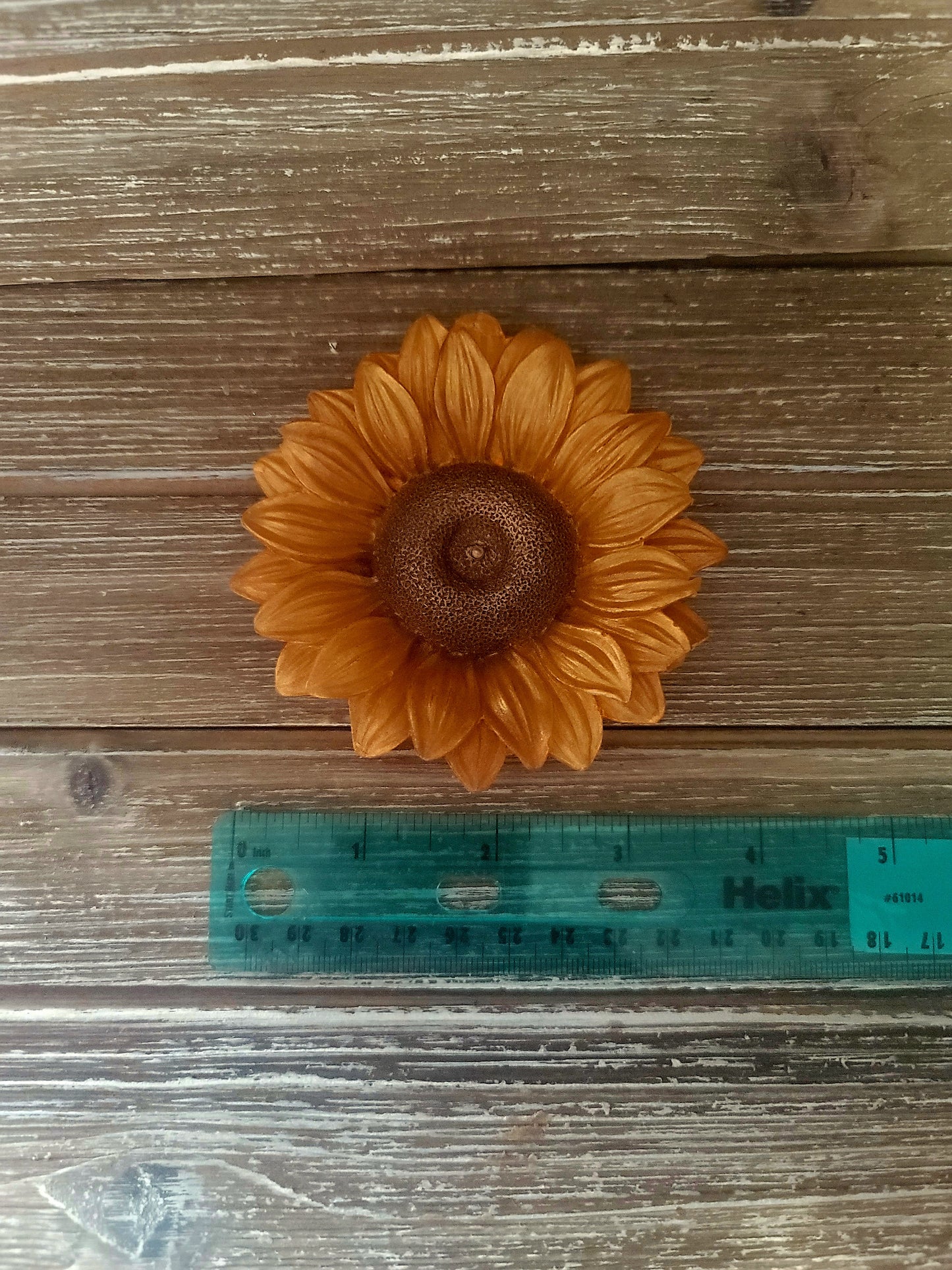 Orange Sunflower, Individual Soap Flower, 1.5oz