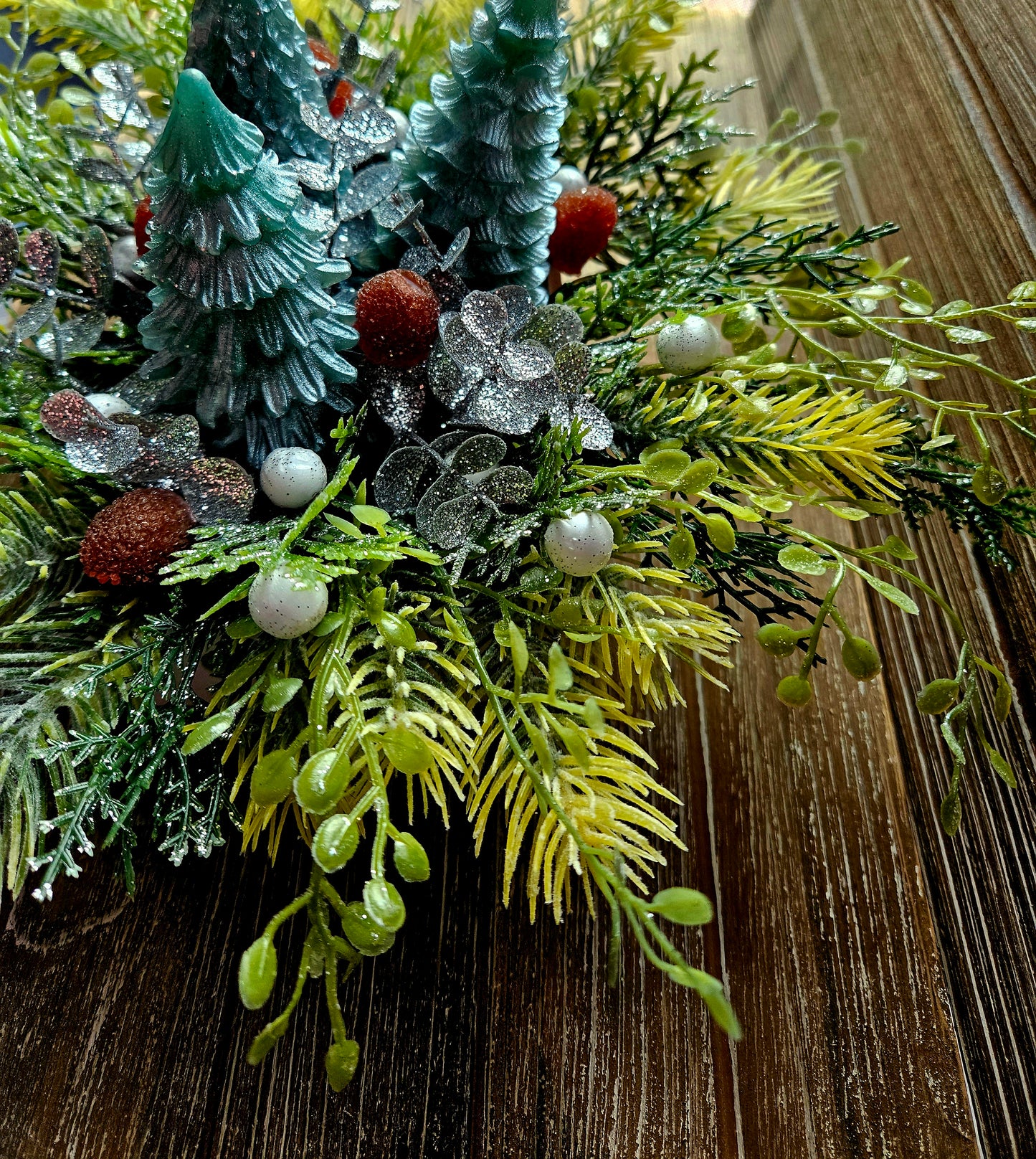 3 tree mini pinecone soap holiday arrangement