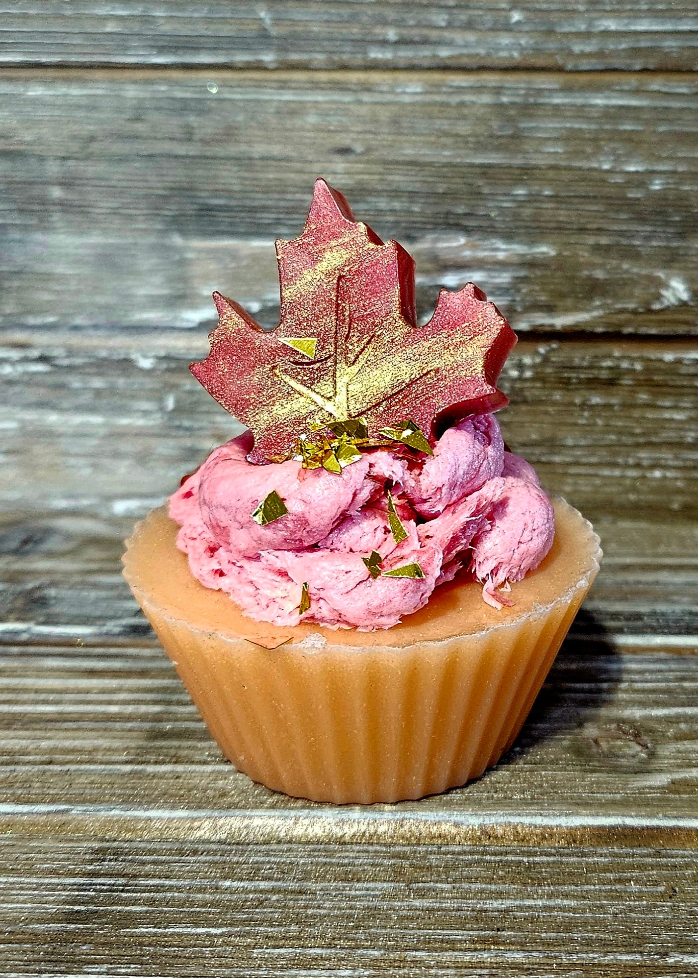 Fall Leaf Soap Cupcake
