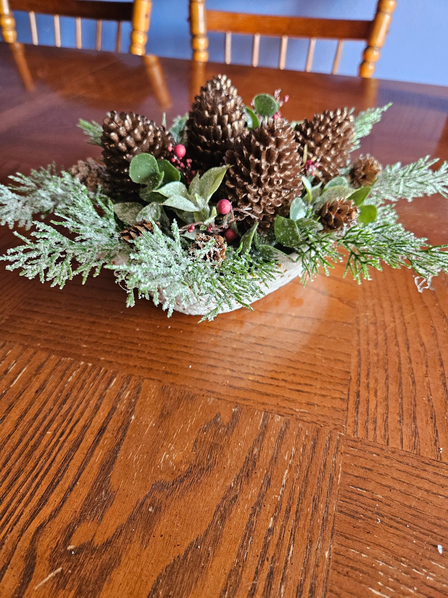 5 pinecone soap arrangement
