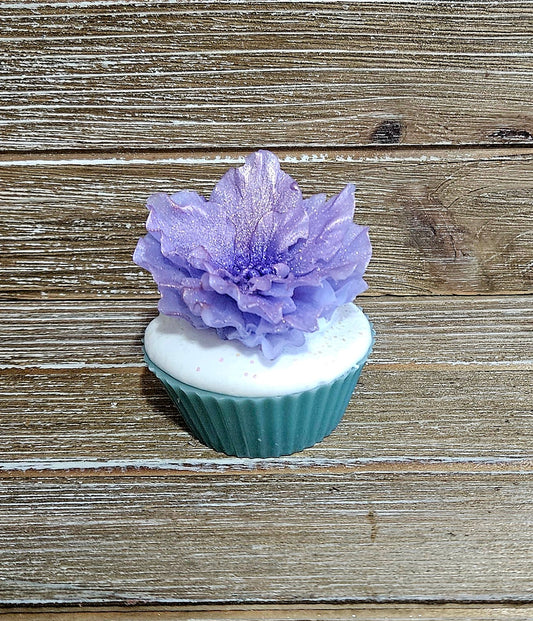 African Violet Soap Cupcake