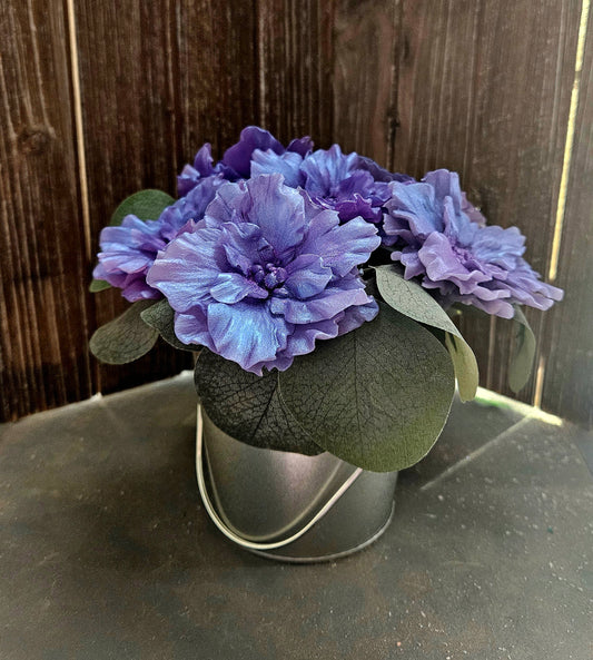 African Violet Soap Bouquet, 6 Count Purple