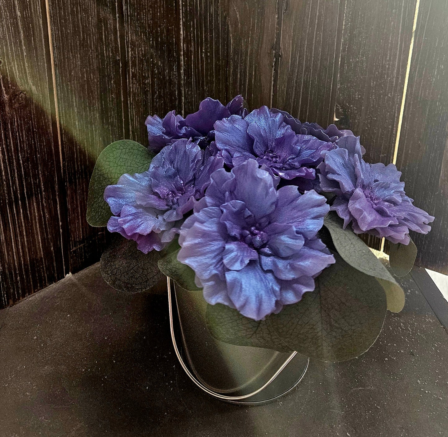African Violet Soap Bouquet, 6 Count Purple
