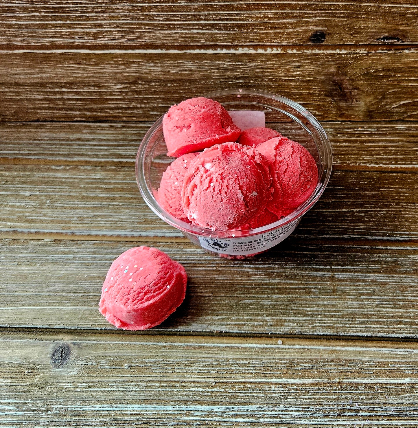 Strawberry Bubble Scoops