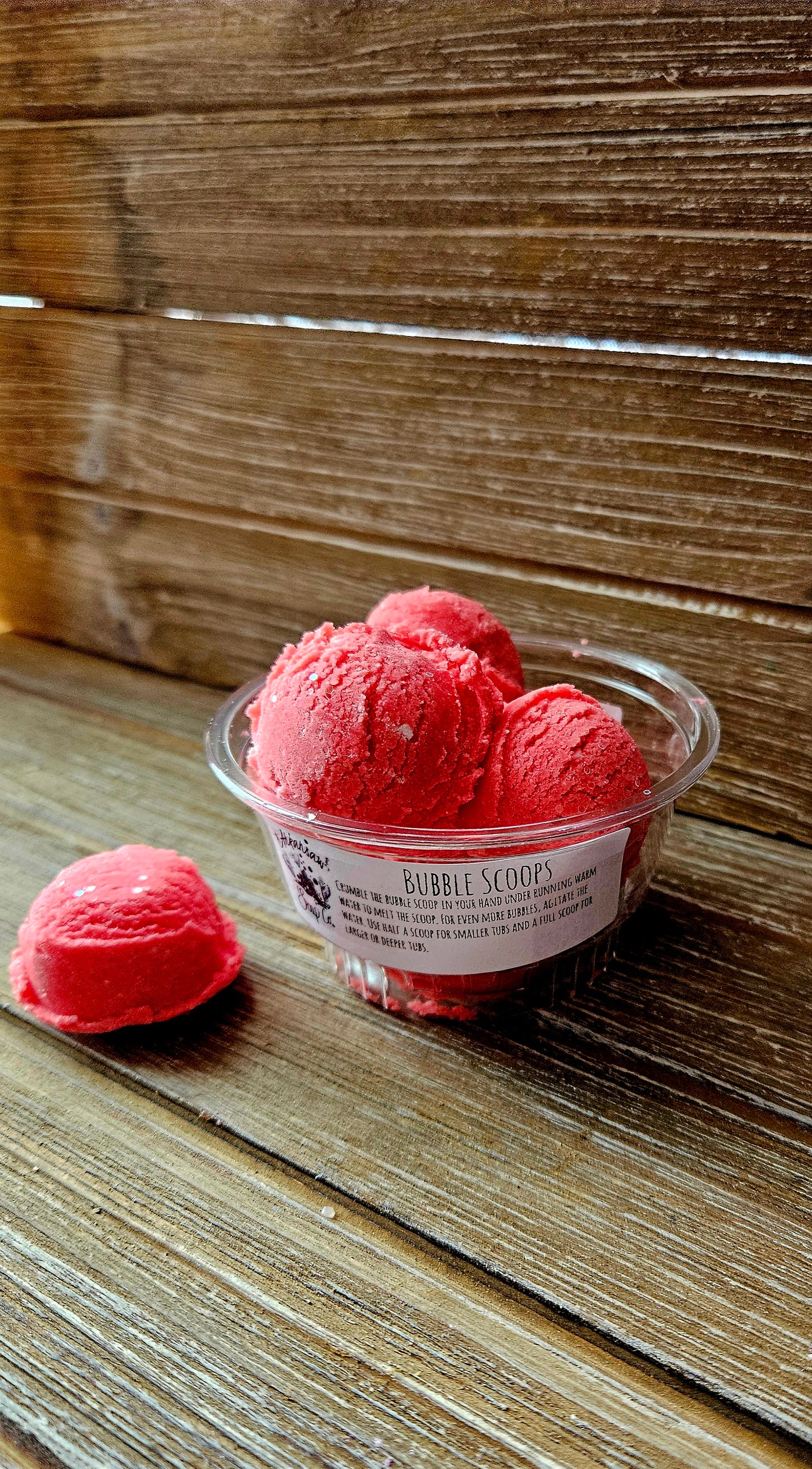 Strawberry Bubble Scoops