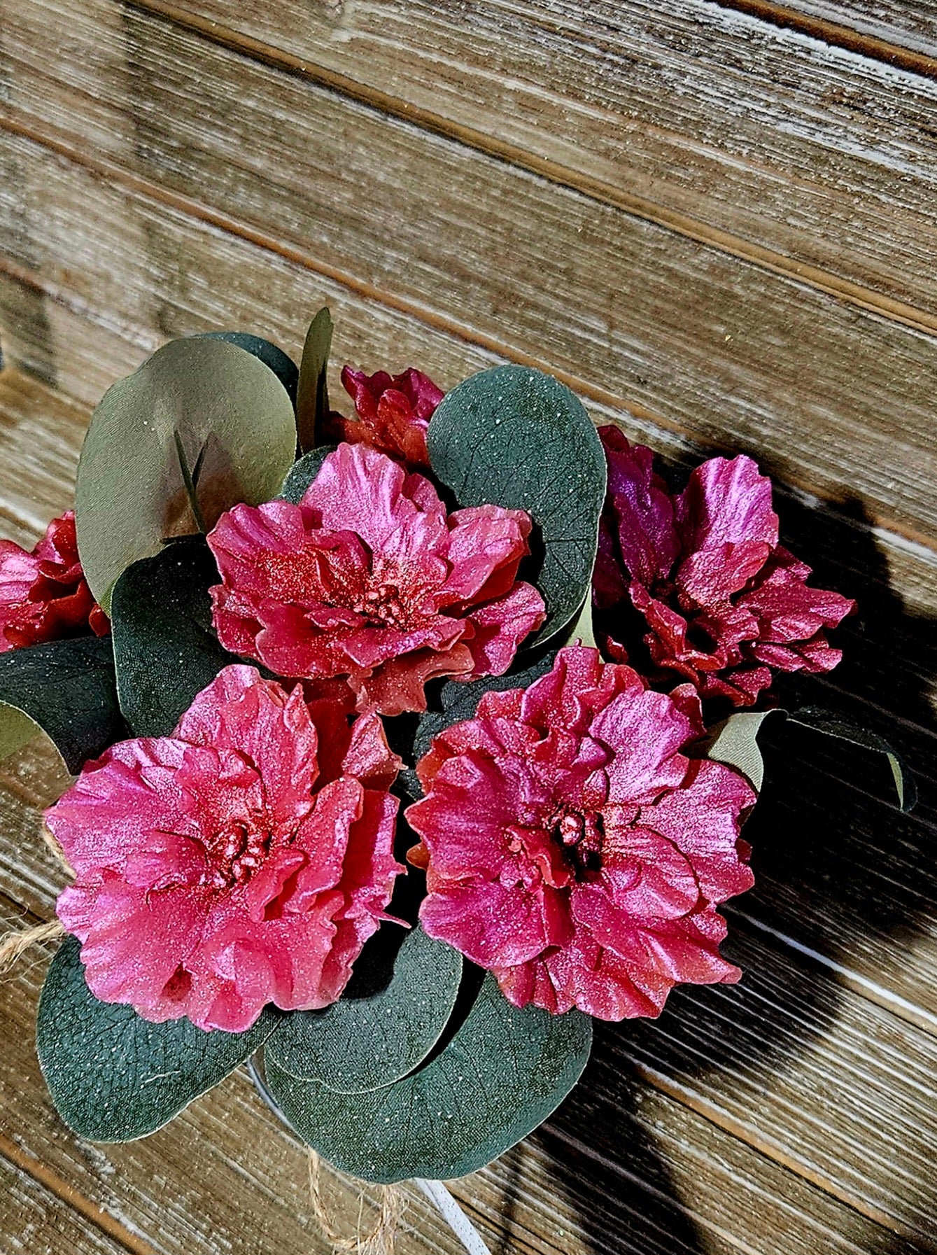 African Violet Soap Bouquet, 6 Count Pink