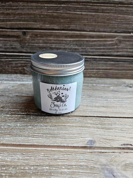 Eucalyptus Spearmint Body Scrub 8 oz Jar