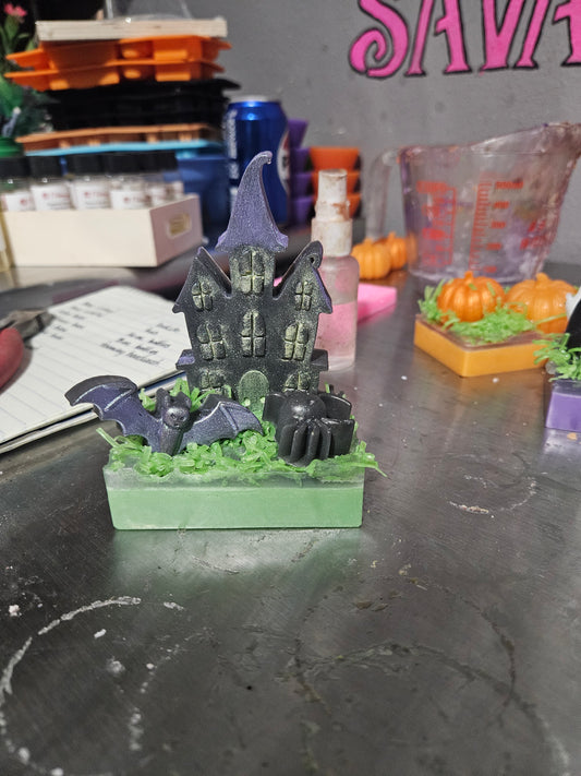 Spooky Haunted House Soap Scene