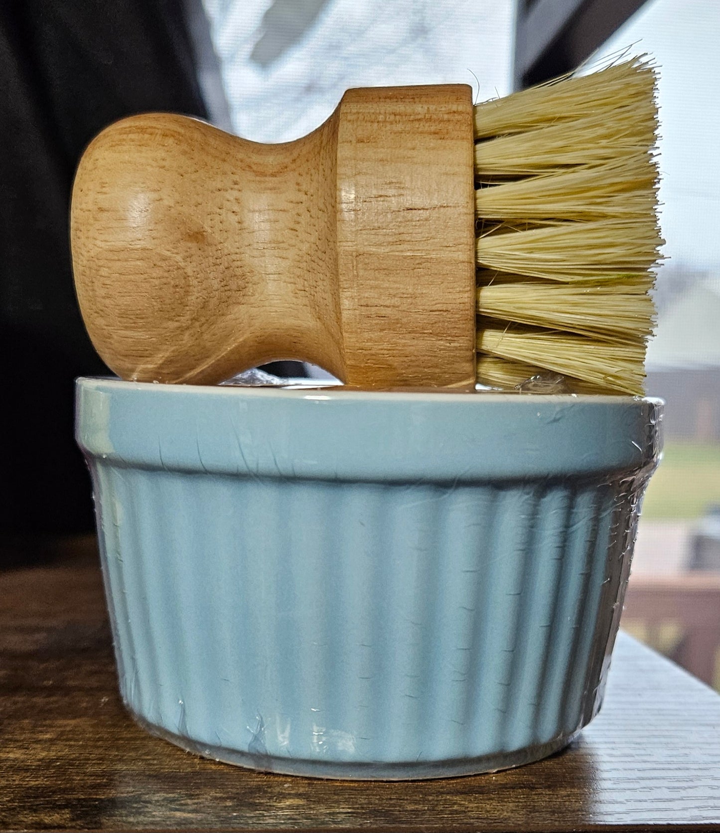 Dish Soap Bar Set 6oz with bamboo brush