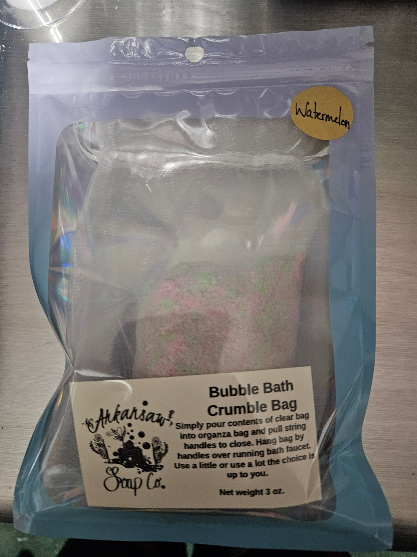Watermelon Bath Crumble Bag 3oz