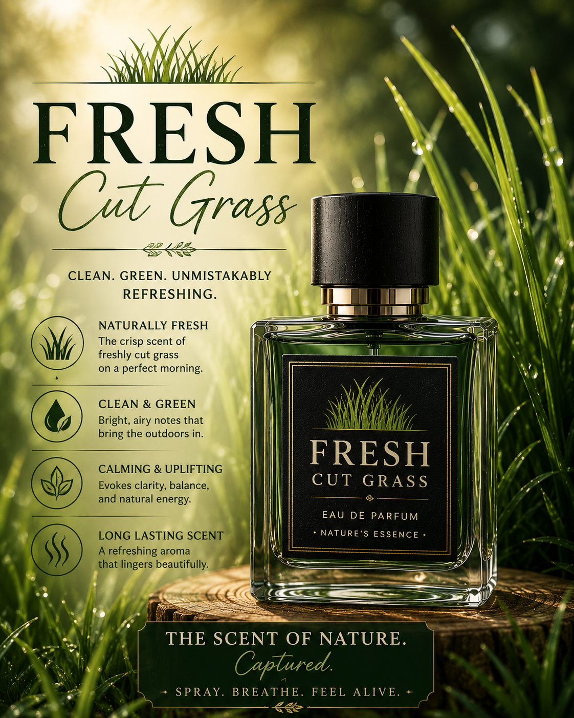 Fresh Cut Grass Soap Bar 4oz