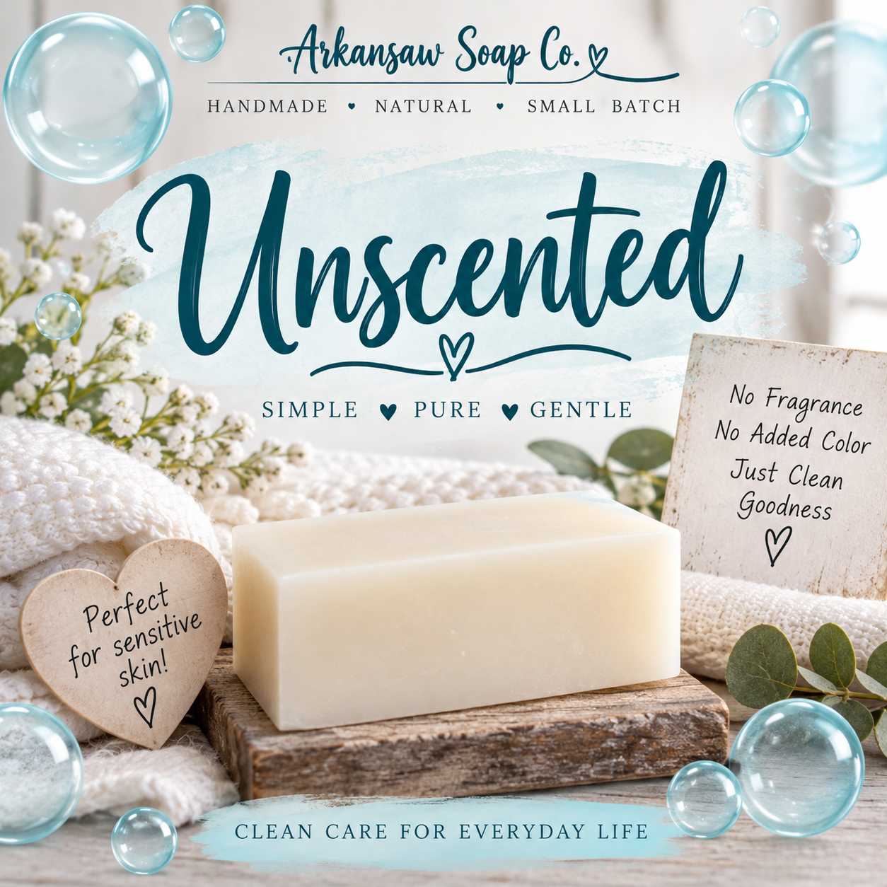 Unscented Soap Bar 4 oz