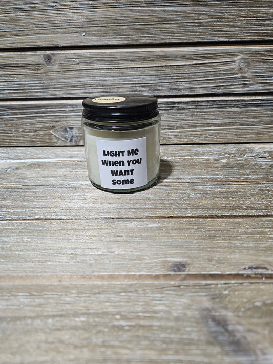 Light when you want some 4 oz candle