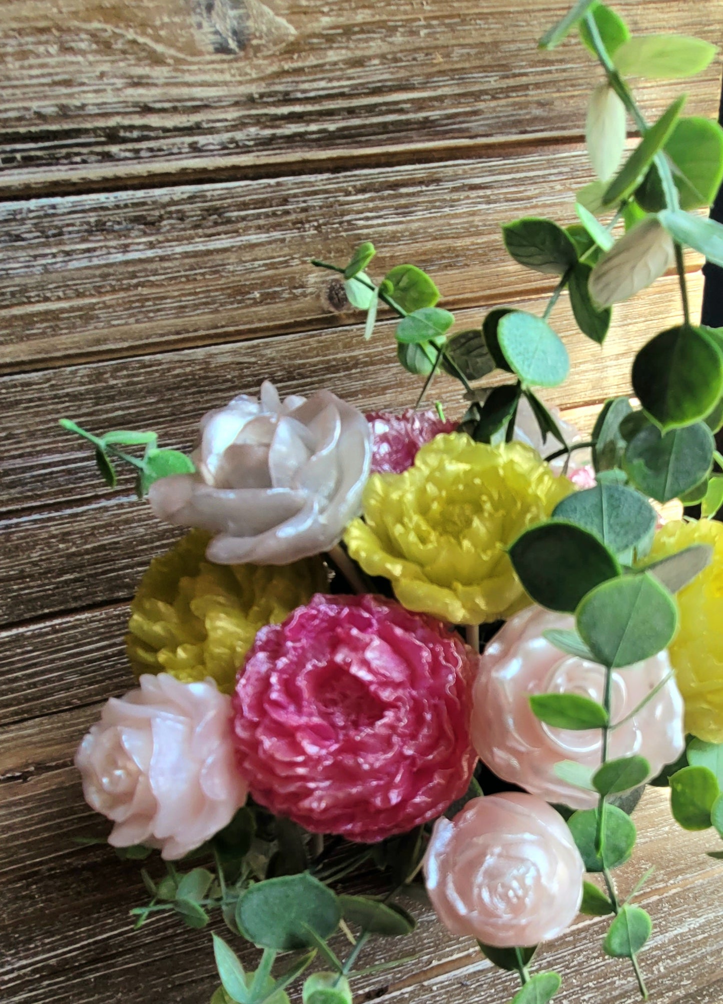 Pink & Yellow Peony and Rose Bouquet