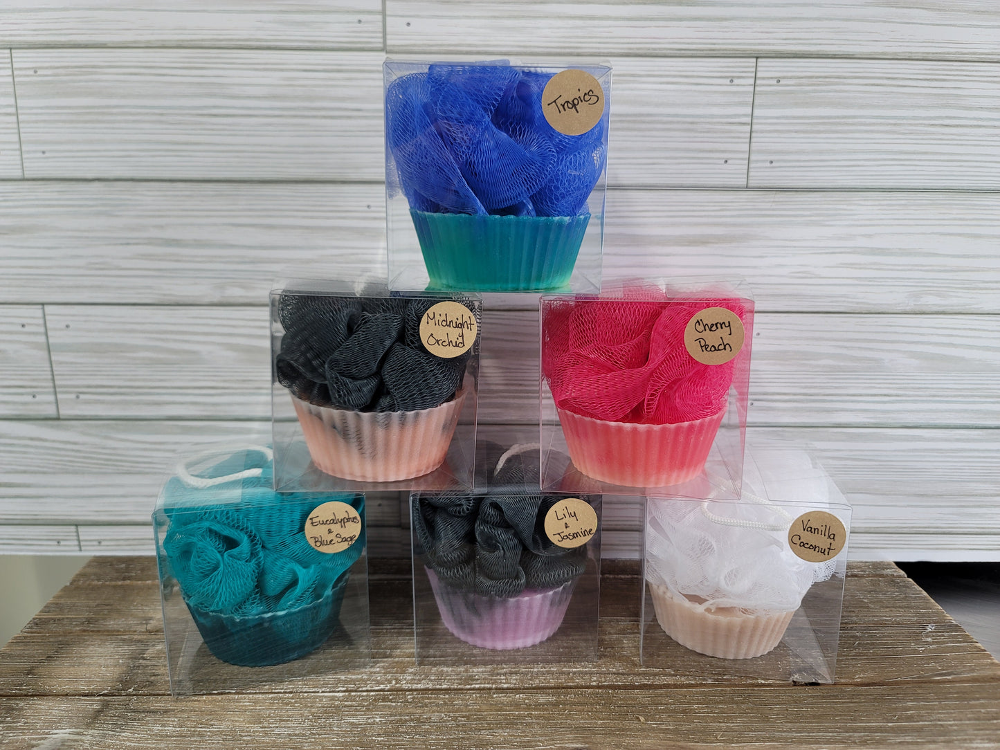 Loofa Soap Cupcakes-5 oz