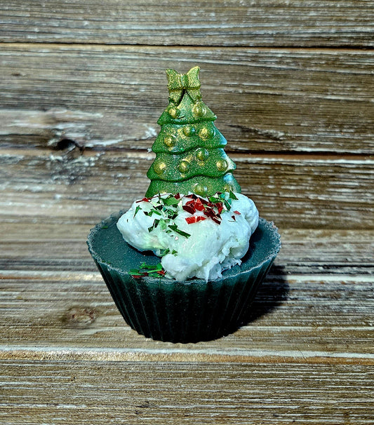 Christmas Tree Soap Cupcake