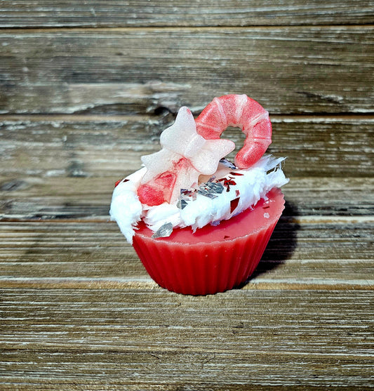 Candy Cane Soap Cupcake