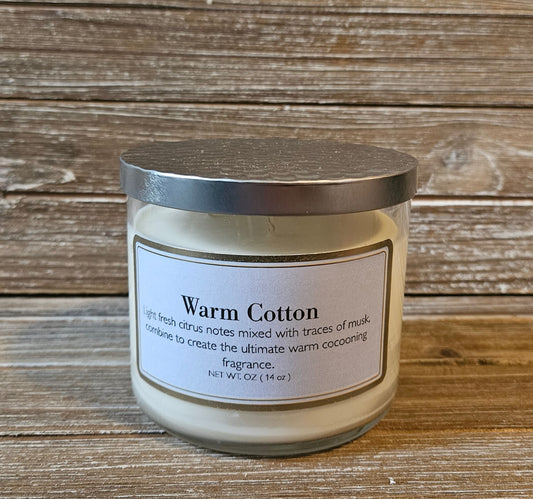 Warm Cotton Candle, 14oz 3 wick candle