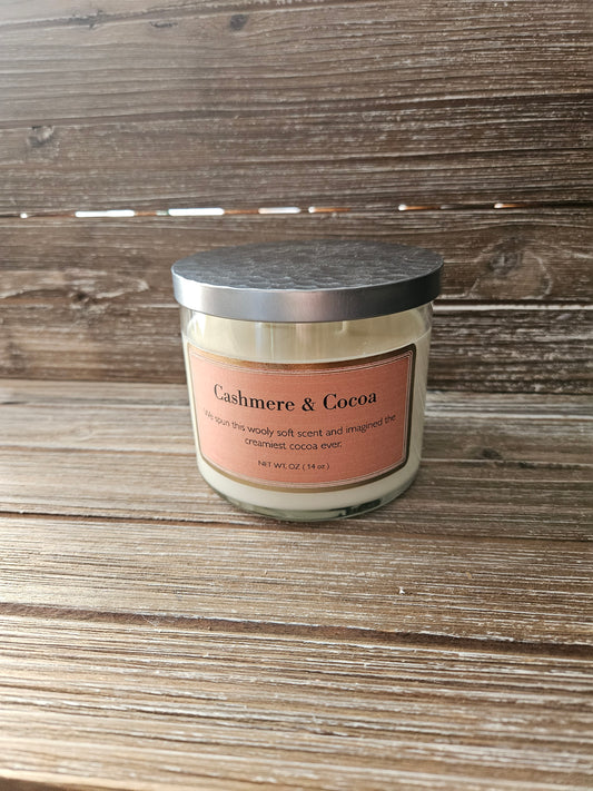 Cashmere and Cocoa 3 Wick Soy Candle