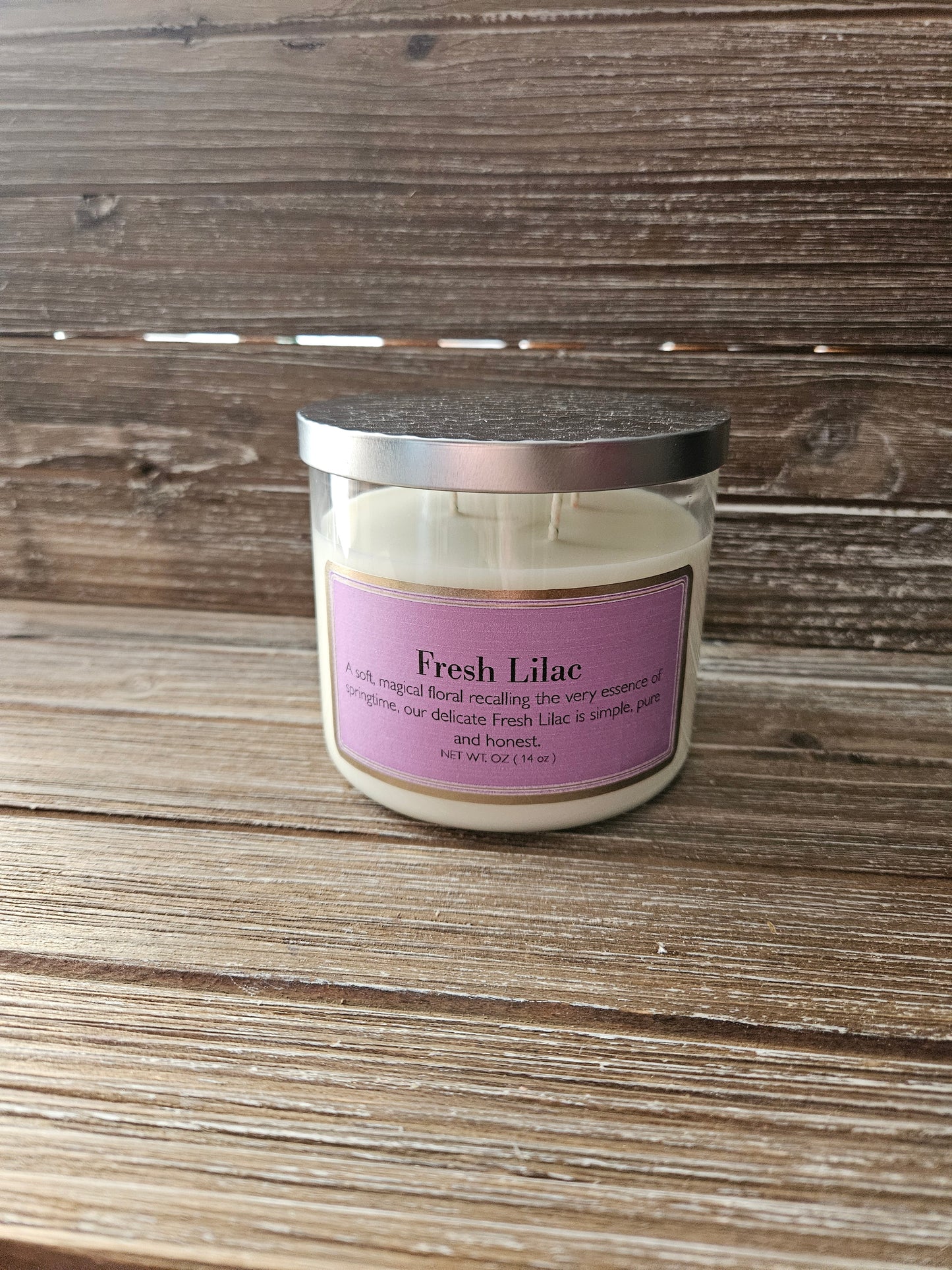 Fresh Lilac 3 Wick Soy Candle