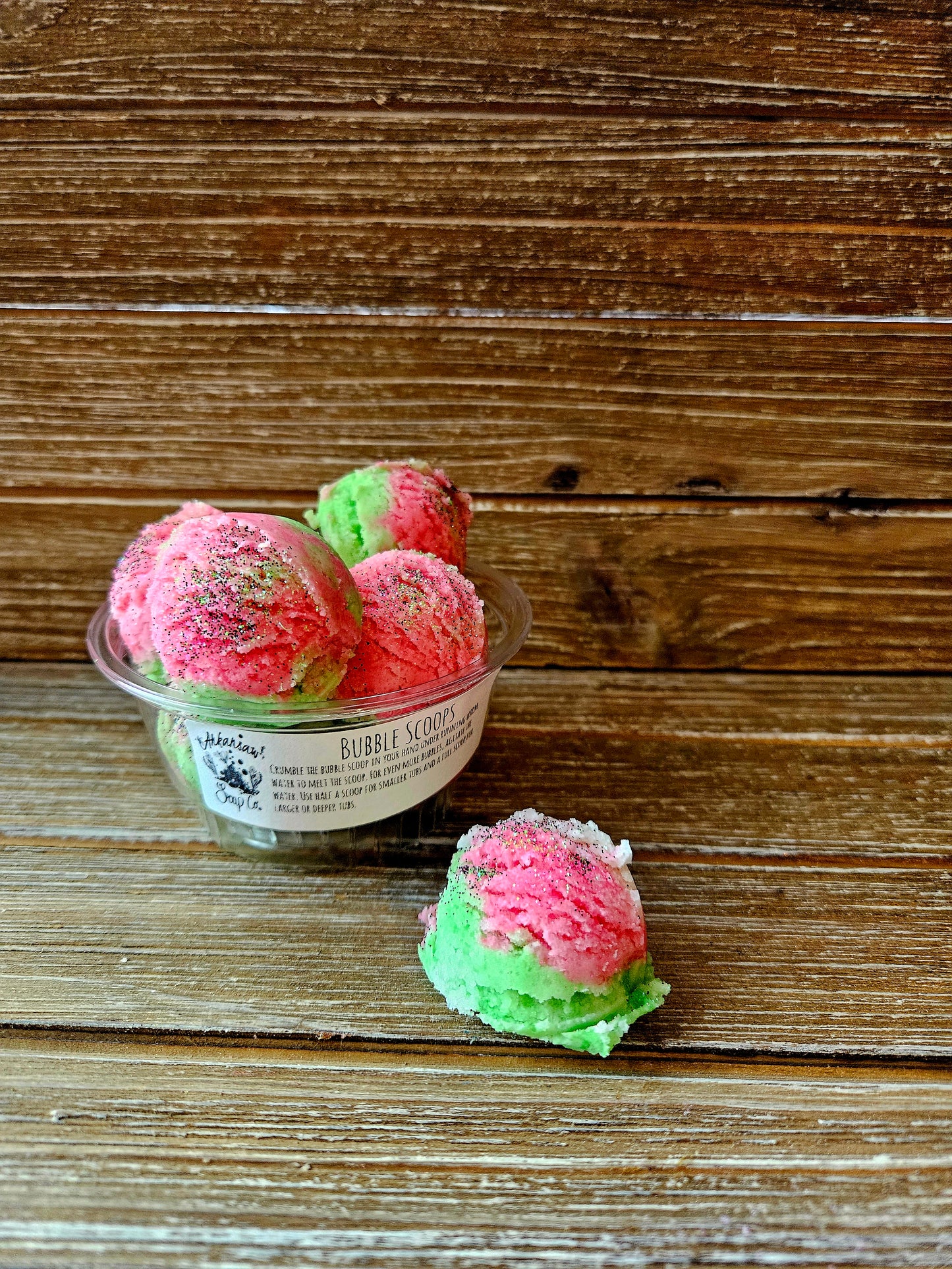 Watermelon Mini Bath Scoops-8 Count