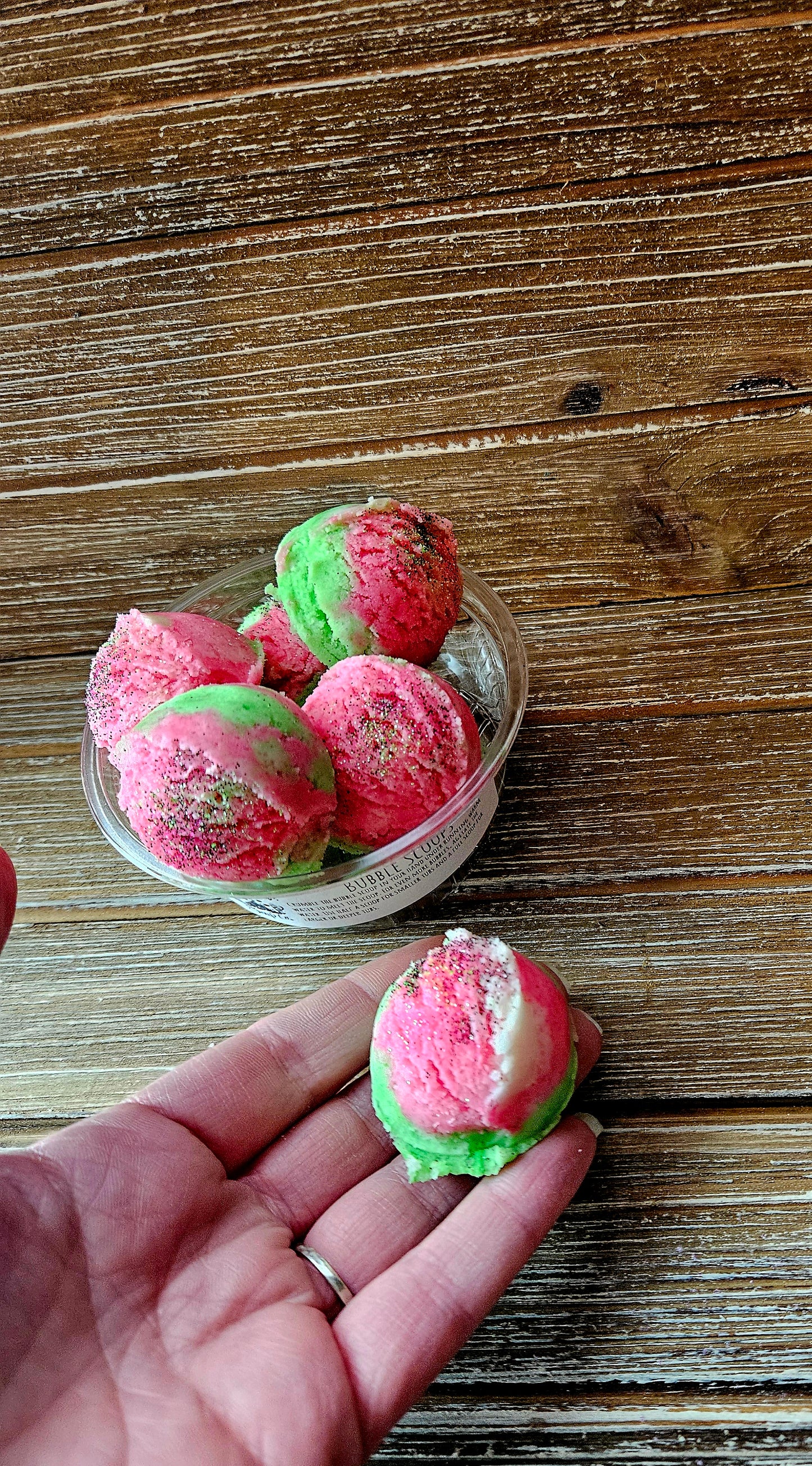 Watermelon Mini Bath Scoops-8 Count