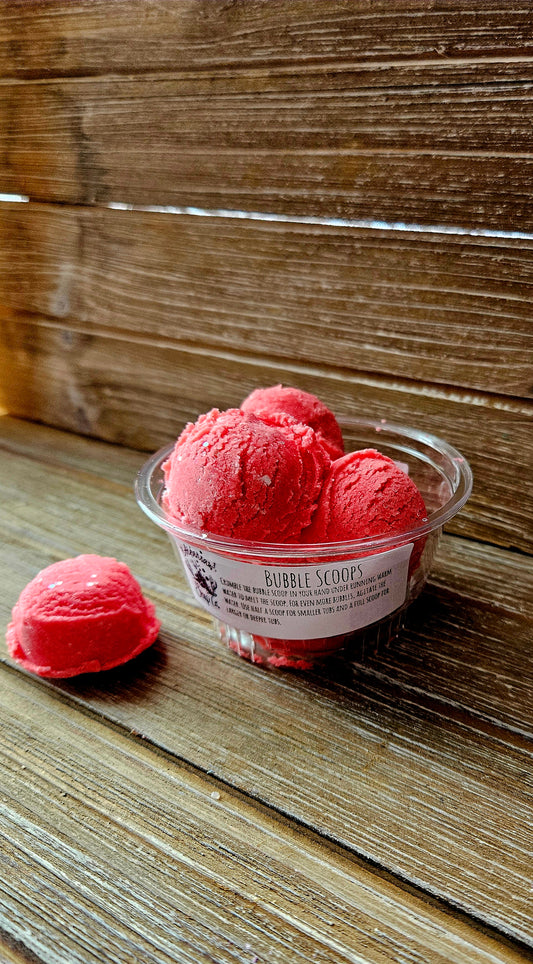 Strawberry Bubble Scoops