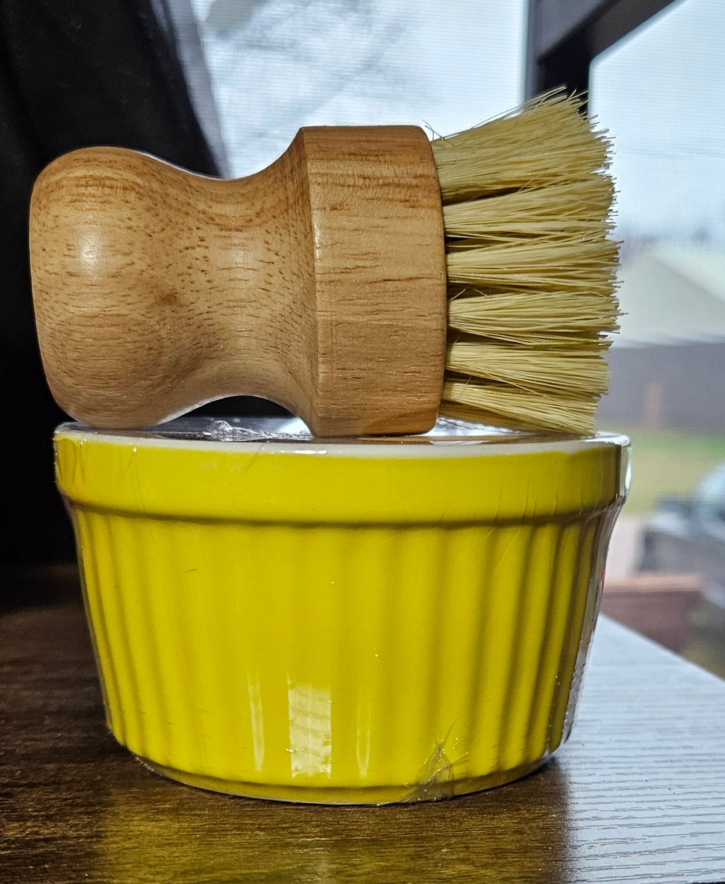 Dish Soap Bar Set 6oz with bamboo brush