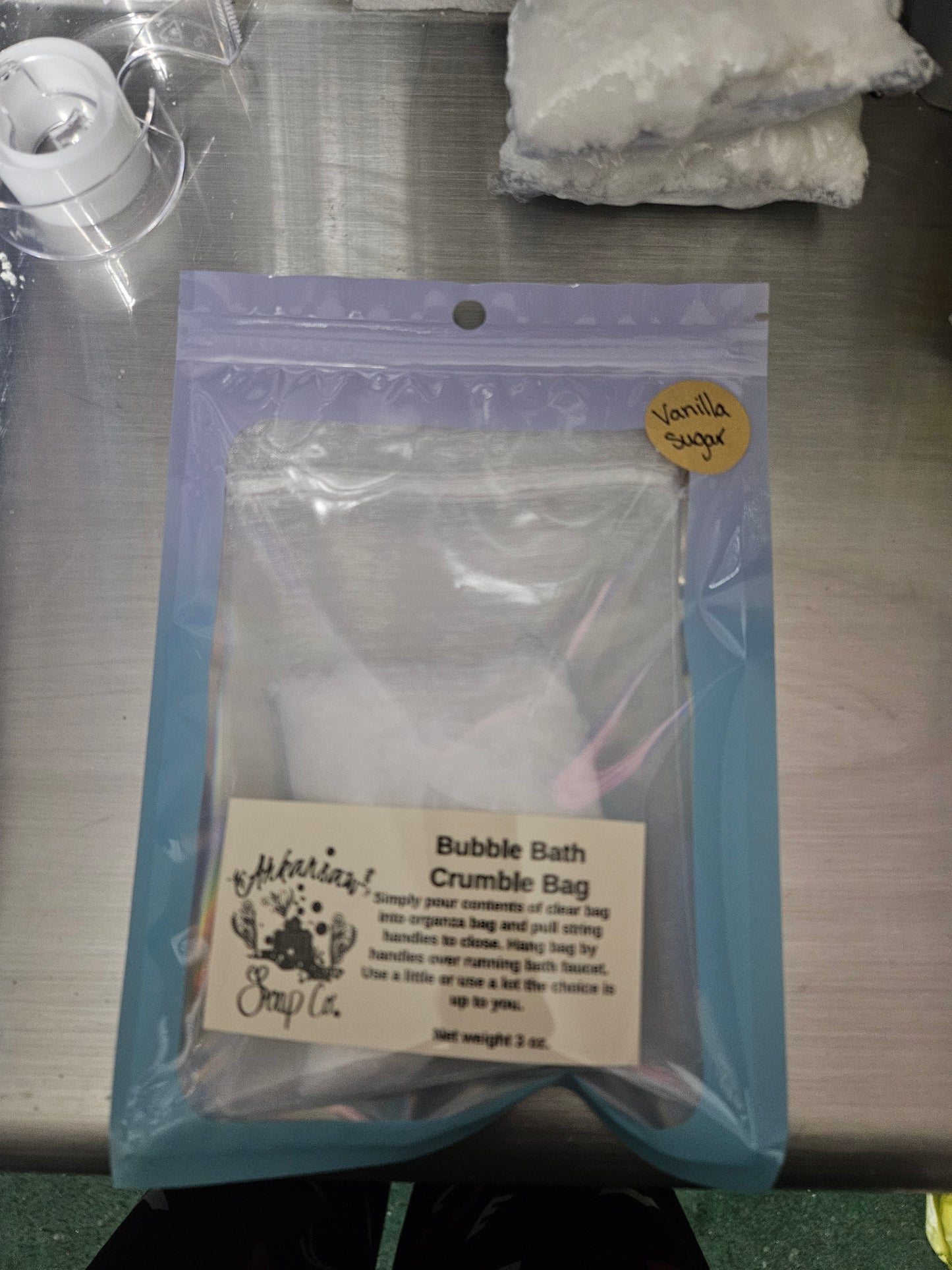 Vanilla Sugar Bath Crumble Bag 3 oz