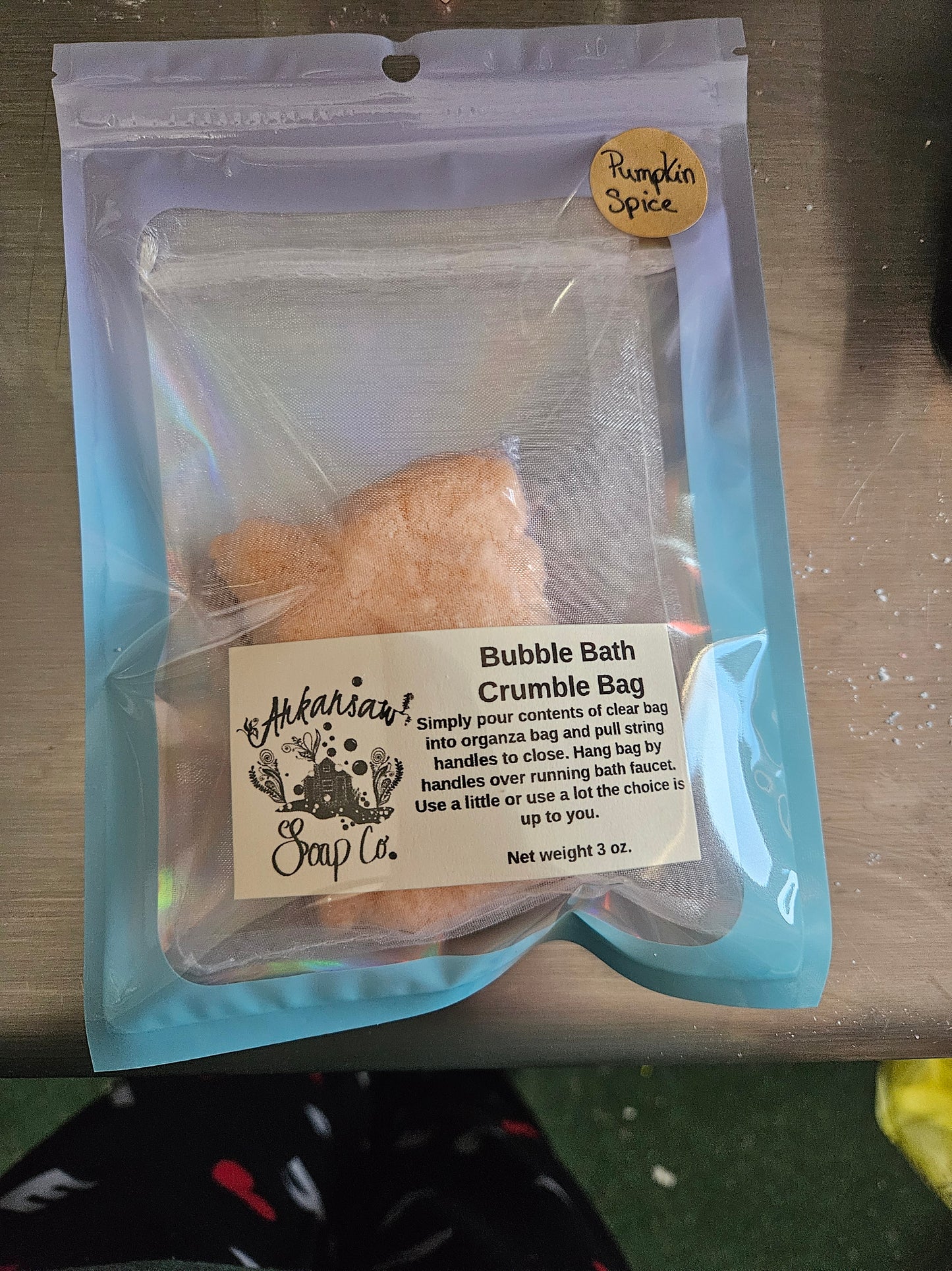 Pumpkin Spice Bath Crumble Bag 3 oz