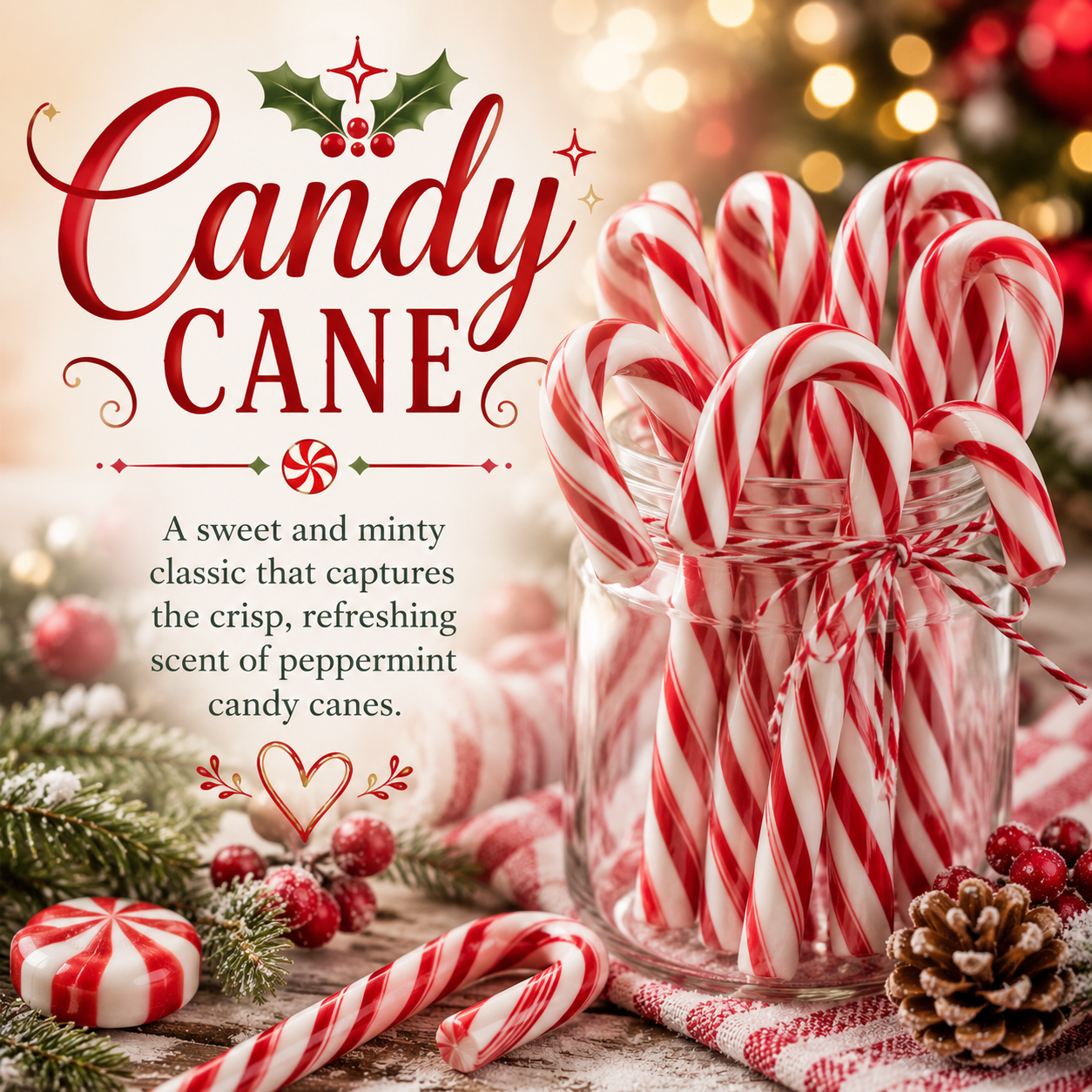 Candy Cane Soap Bar