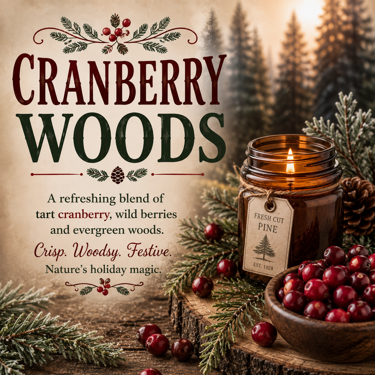 Cranberry Woods Soap Bar