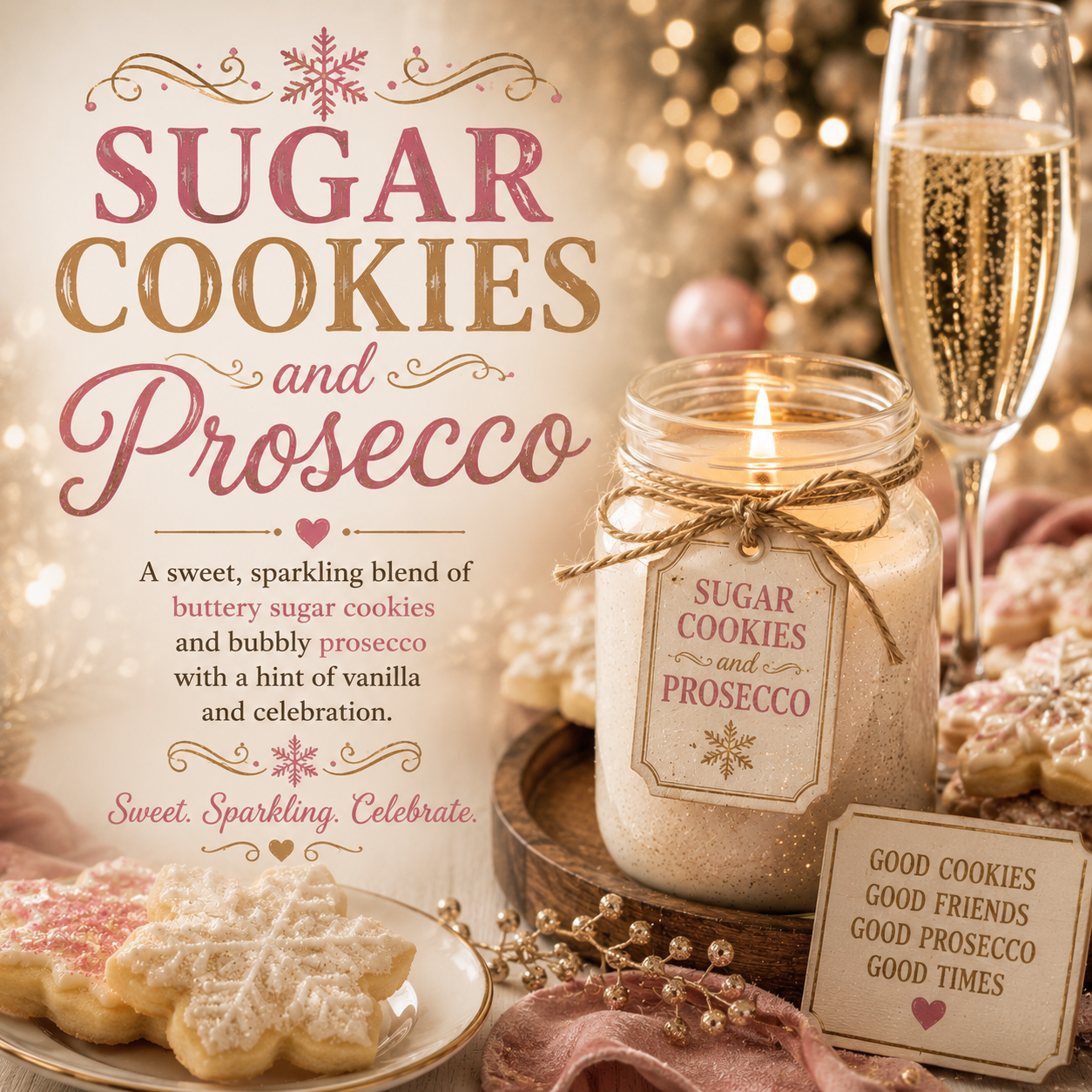 Sugar Cookies and Prosecco Soap Bar