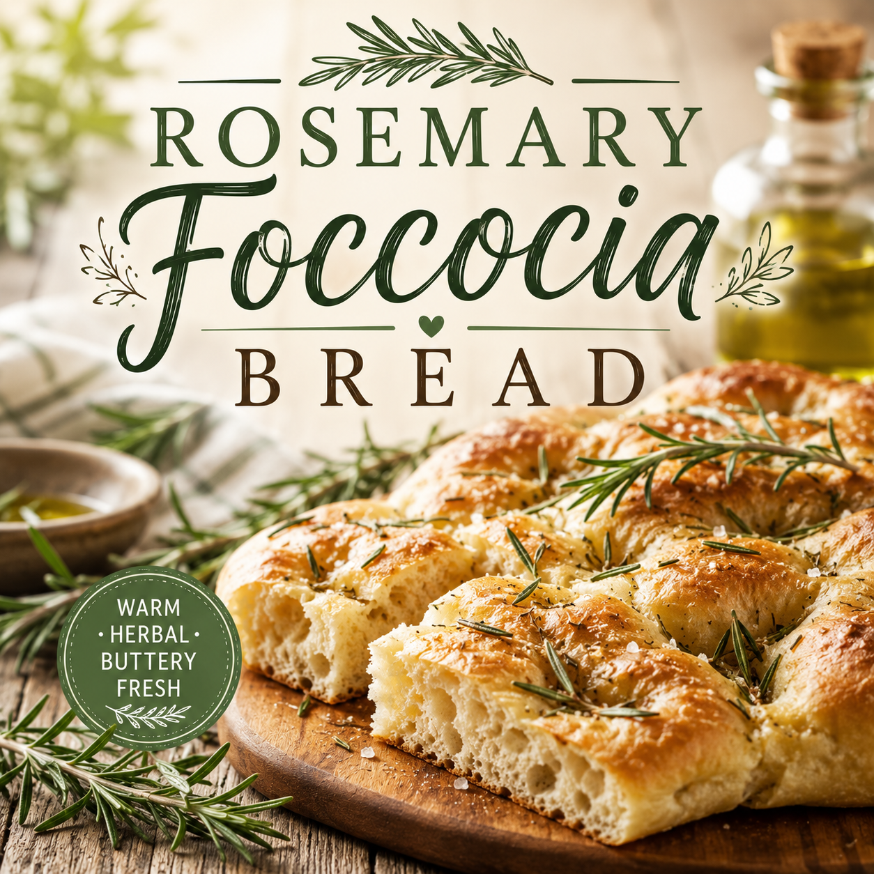 Rosemary Focaccia Bread Soap Bar