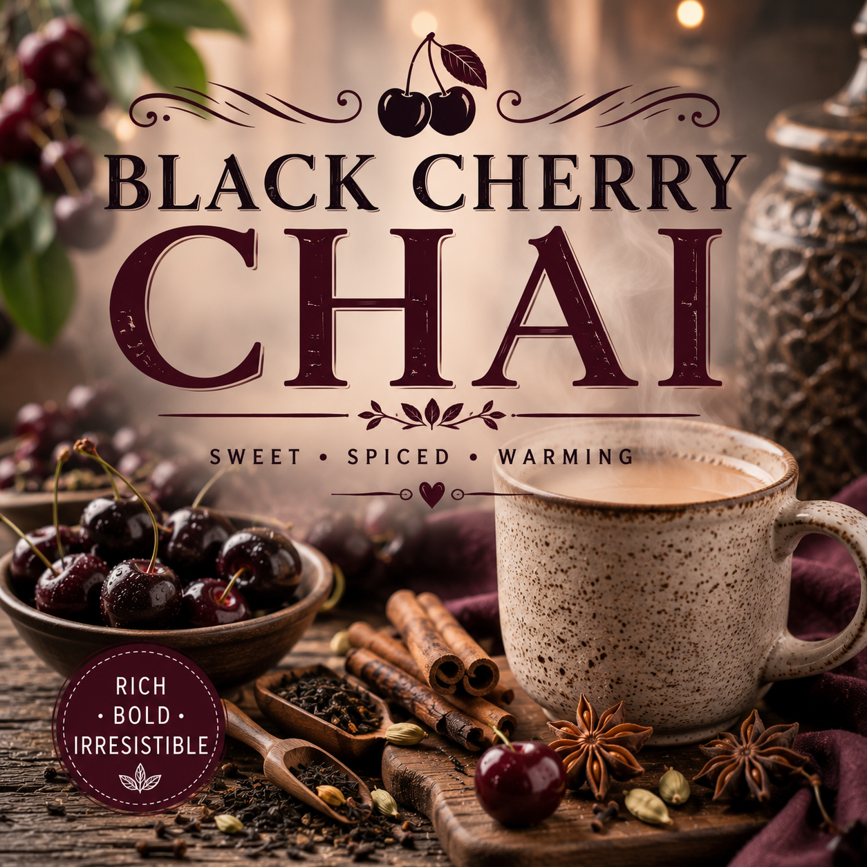 Black Cherry Chai Soap Bar