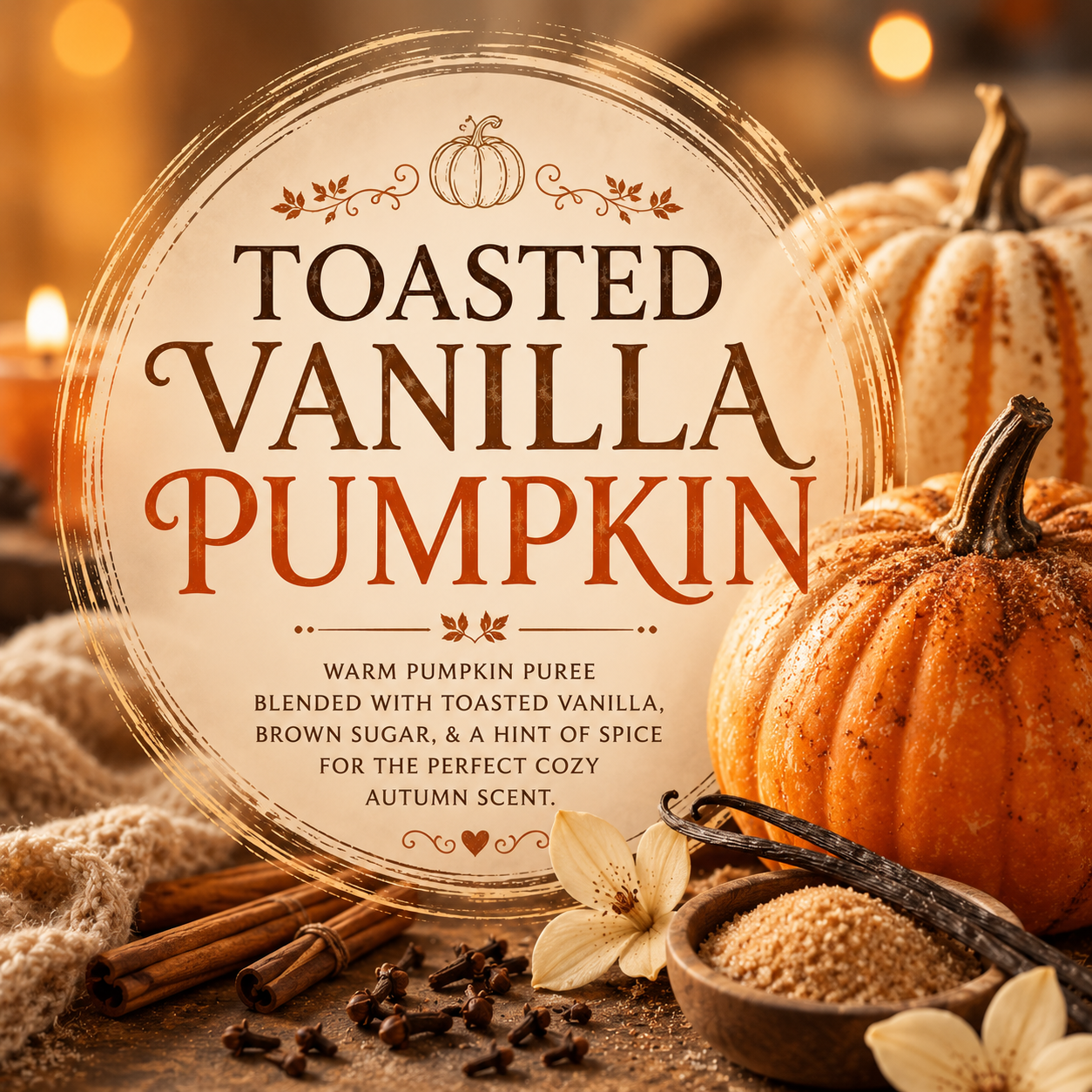 Toasted Vanilla Pumpkin Soap Bar