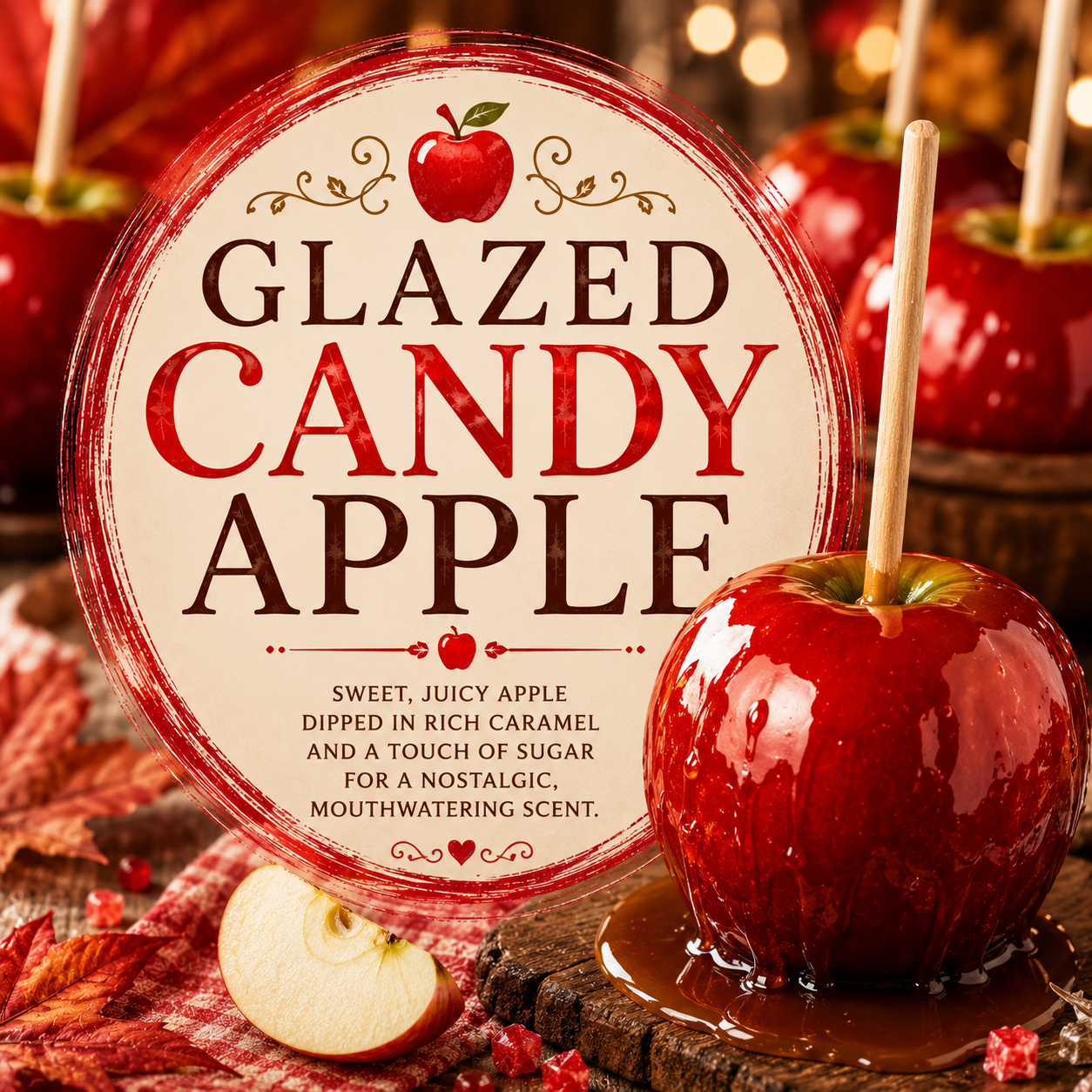 Glazed Candy Apple Soap Bar