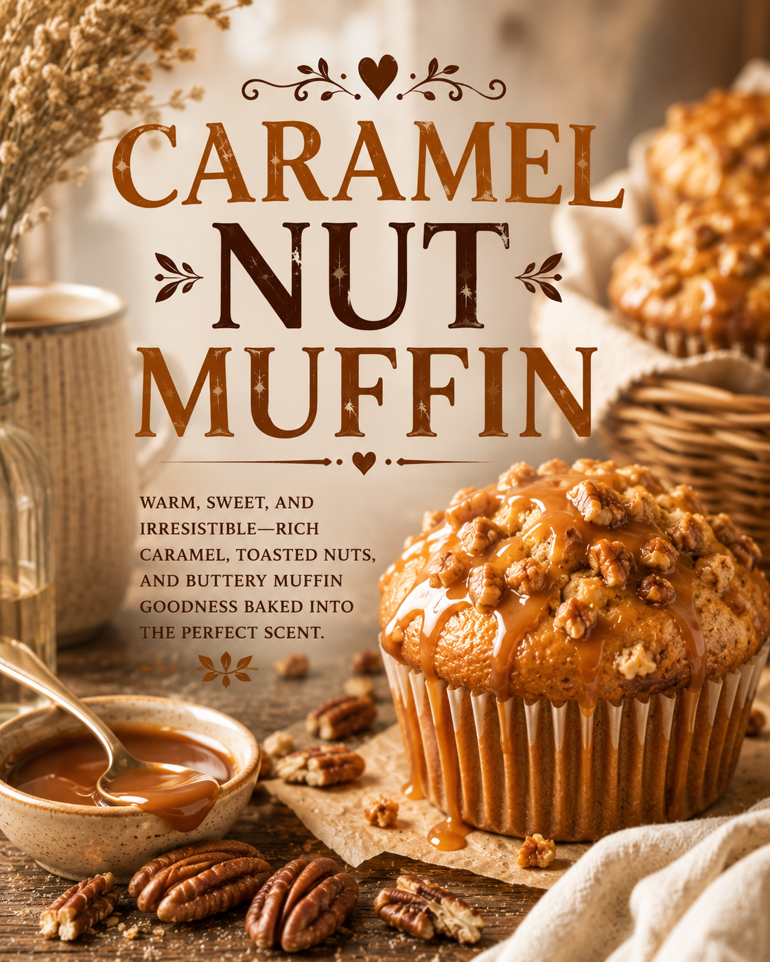 Caramel Nut Muffin Soap Bar