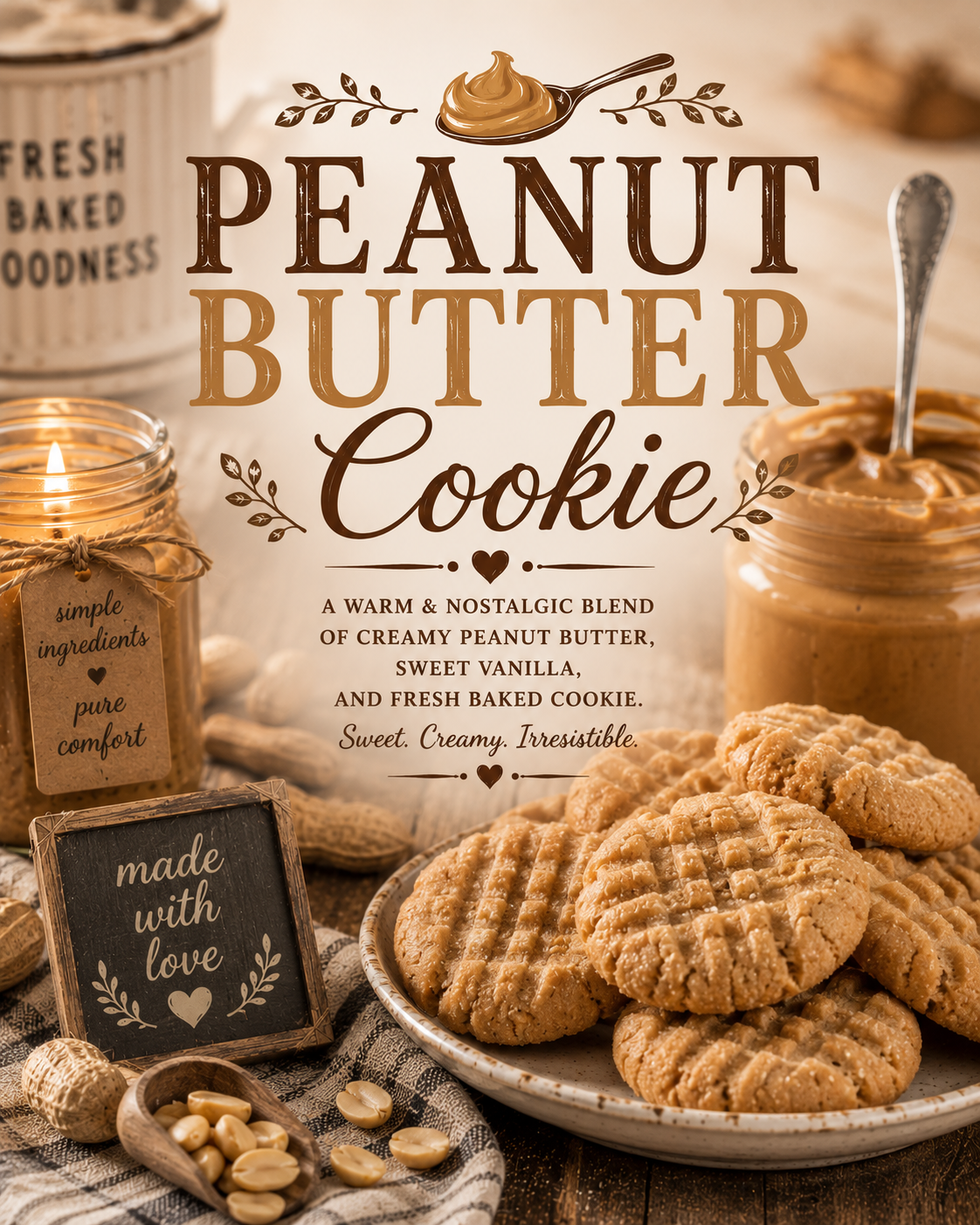 Peanut Butter  Cookie Soap Bar