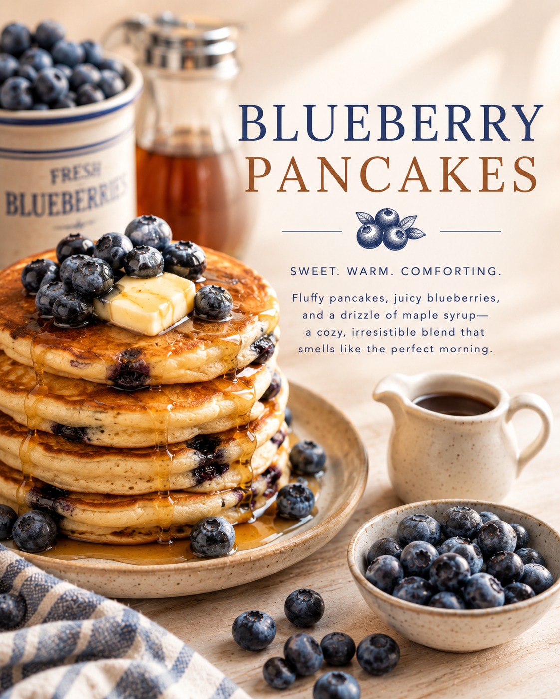 Blueberry Pancakes Soap Bar