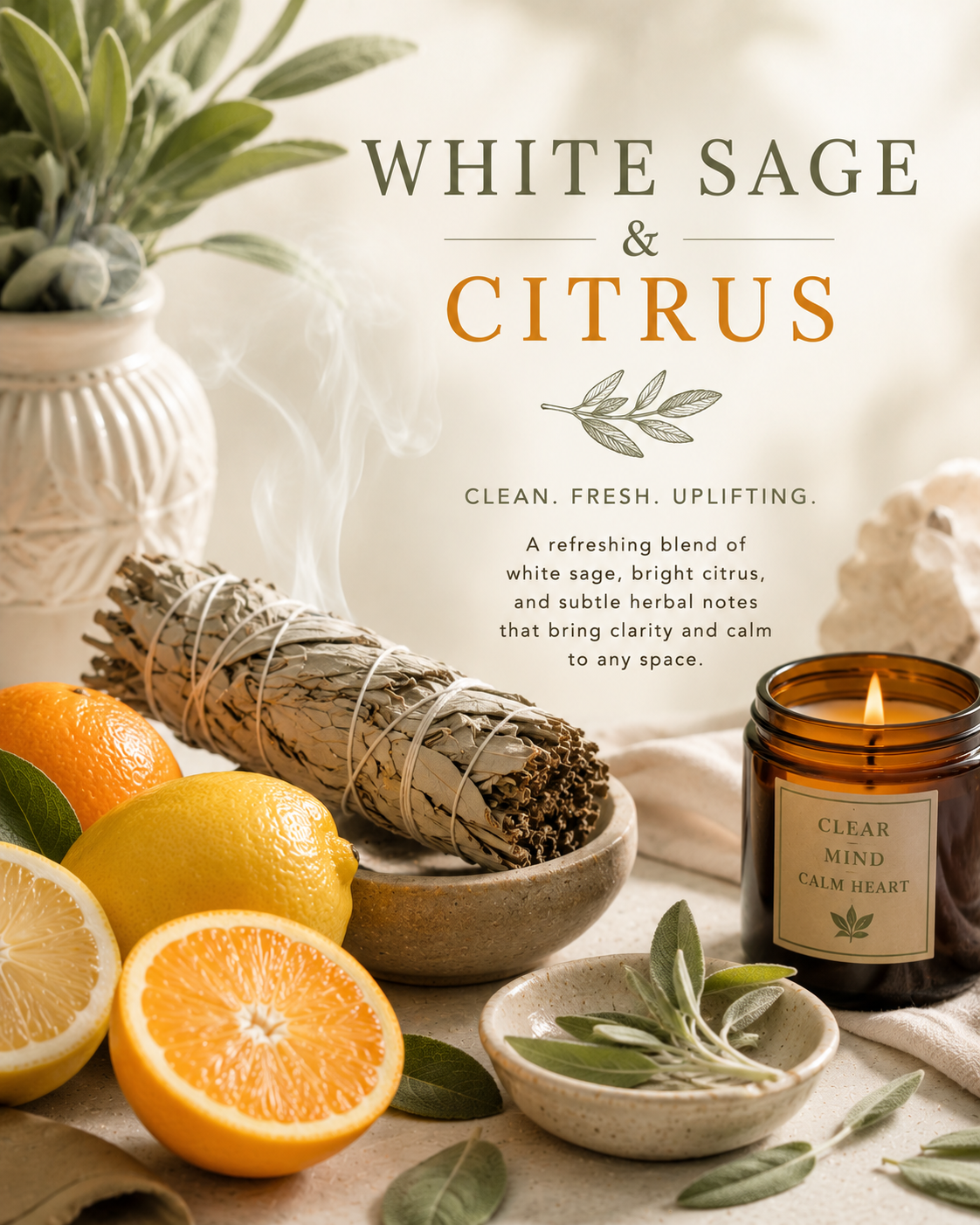 White Sage and Citrus Soap Bar