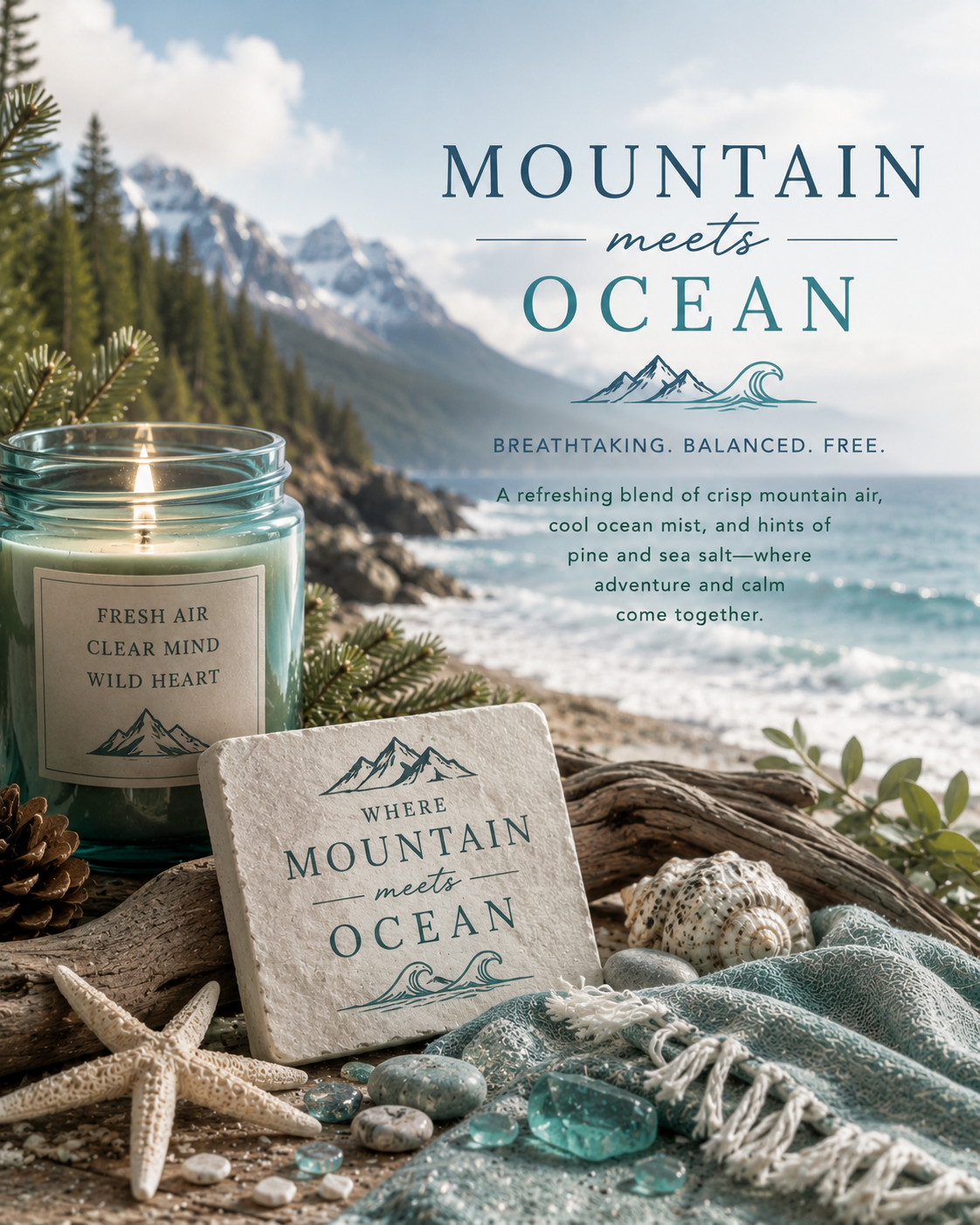 Mountain Meets Ocean Soap Bar