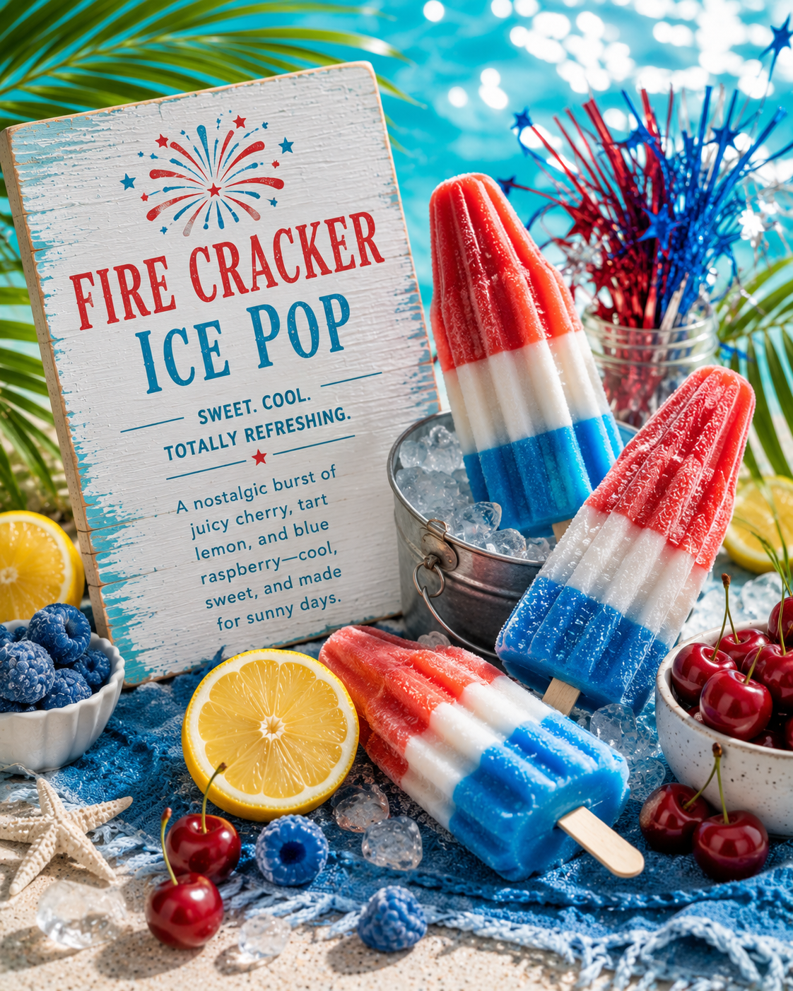 Firecracker Ice Pop Soap Bar
