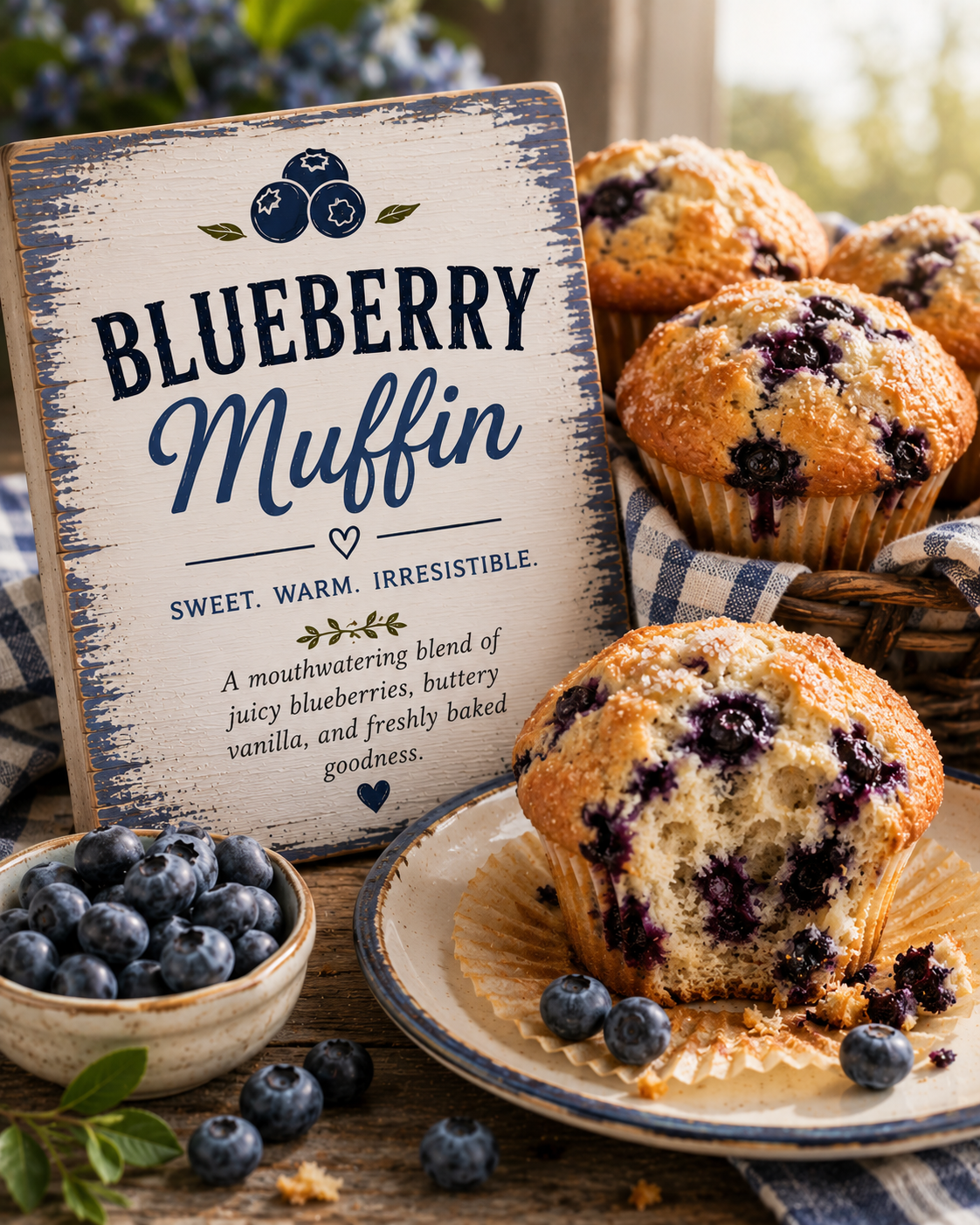Blueberry Muffin Soap Bar