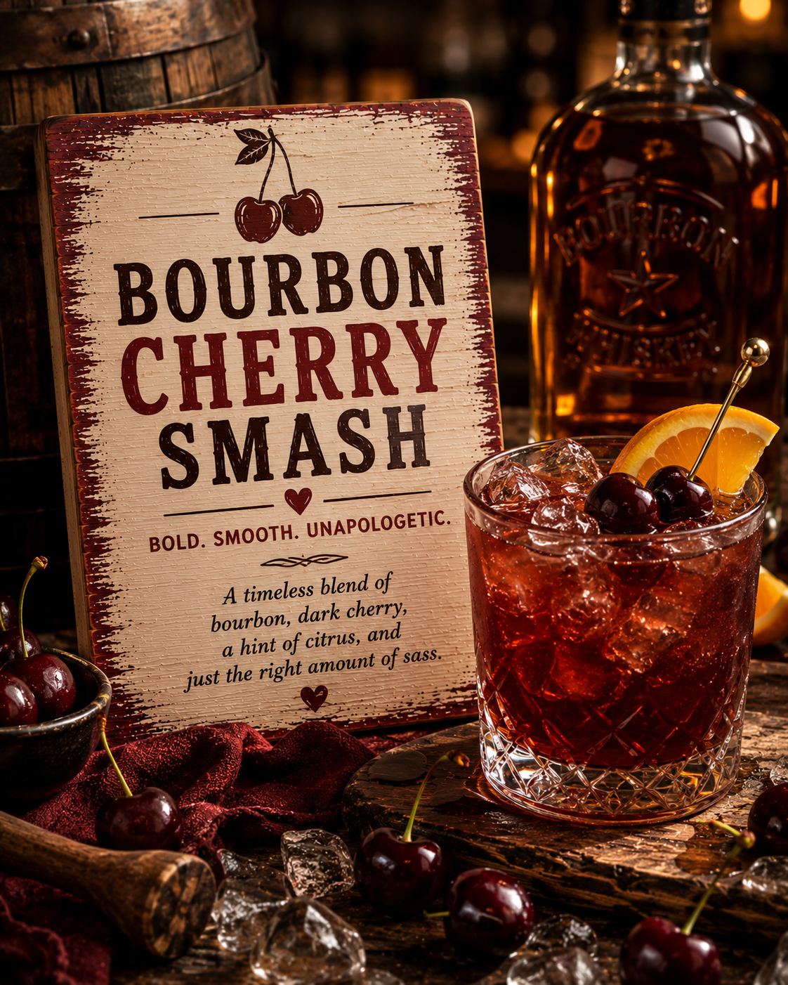 Bourbon Cherry Smash Soap Bar