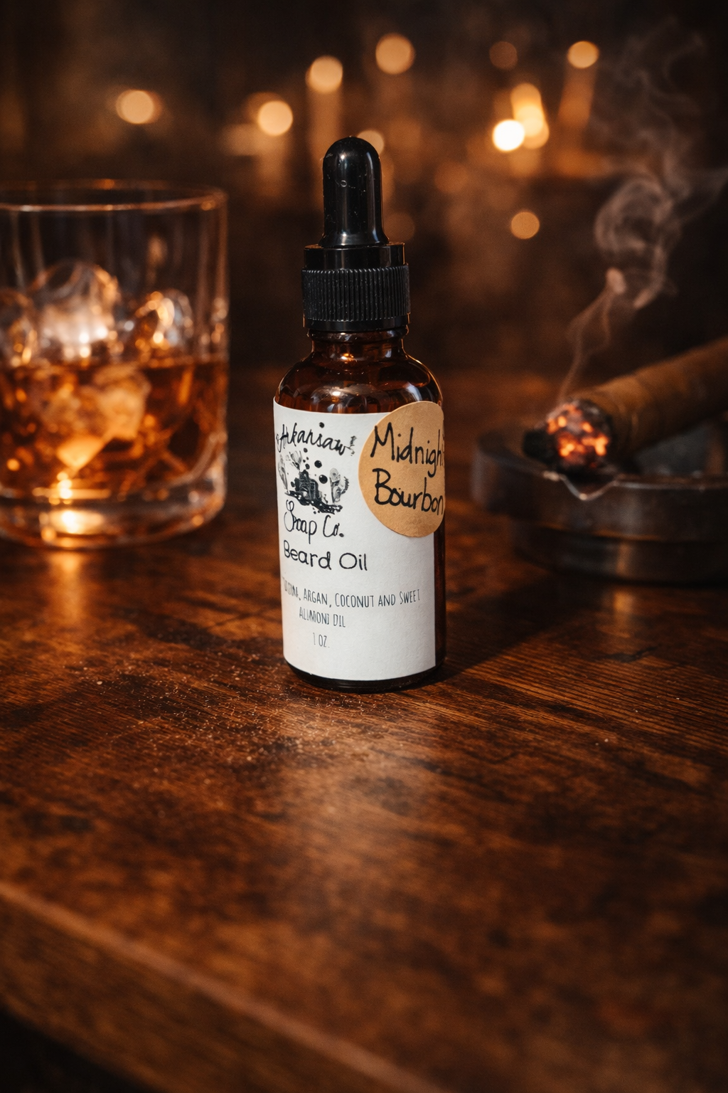 Midnight Bourbon Beard Oil 1 oz